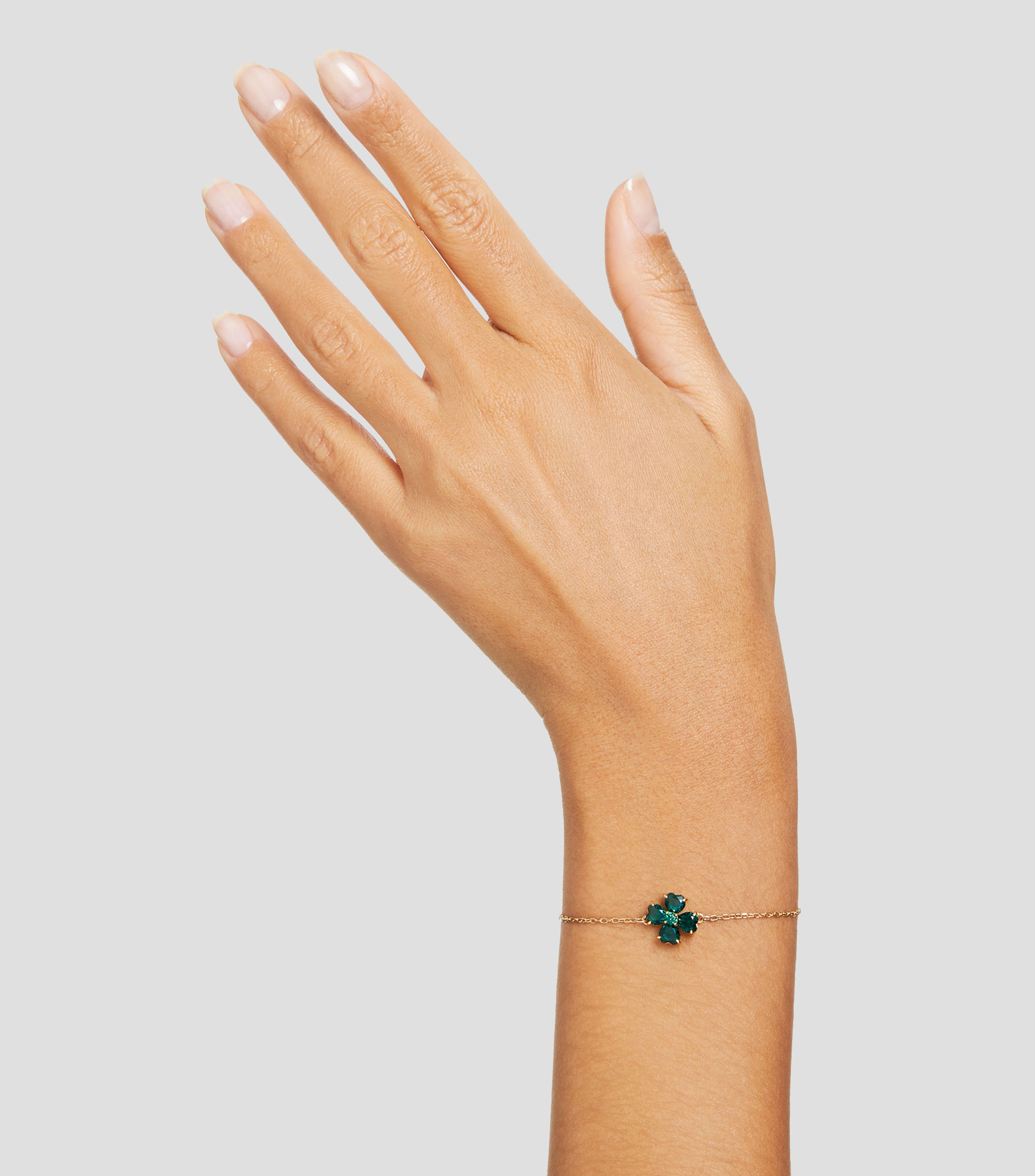 Pulsera con motivo de trebol de cuatro hojas Idyllia Mujer