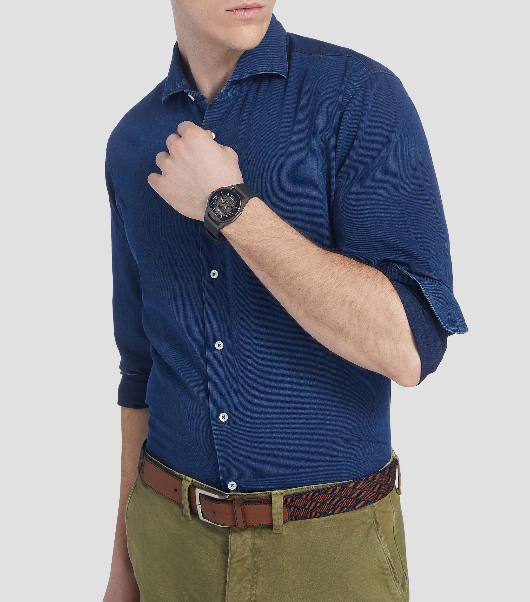 Reloj para Hombre Curv de Vestir Gris