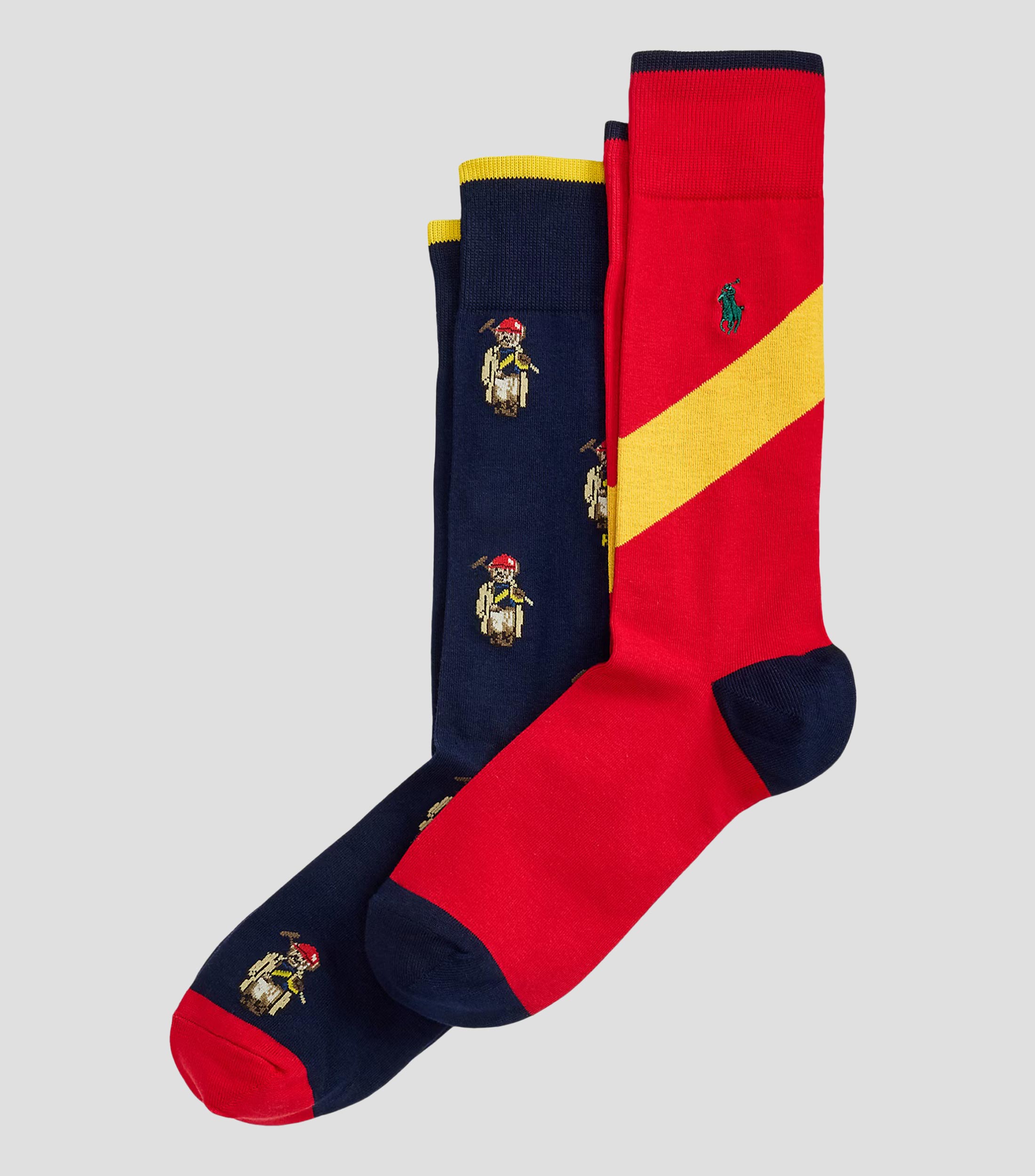 Set 2 calcetines crew fantasía Hombre