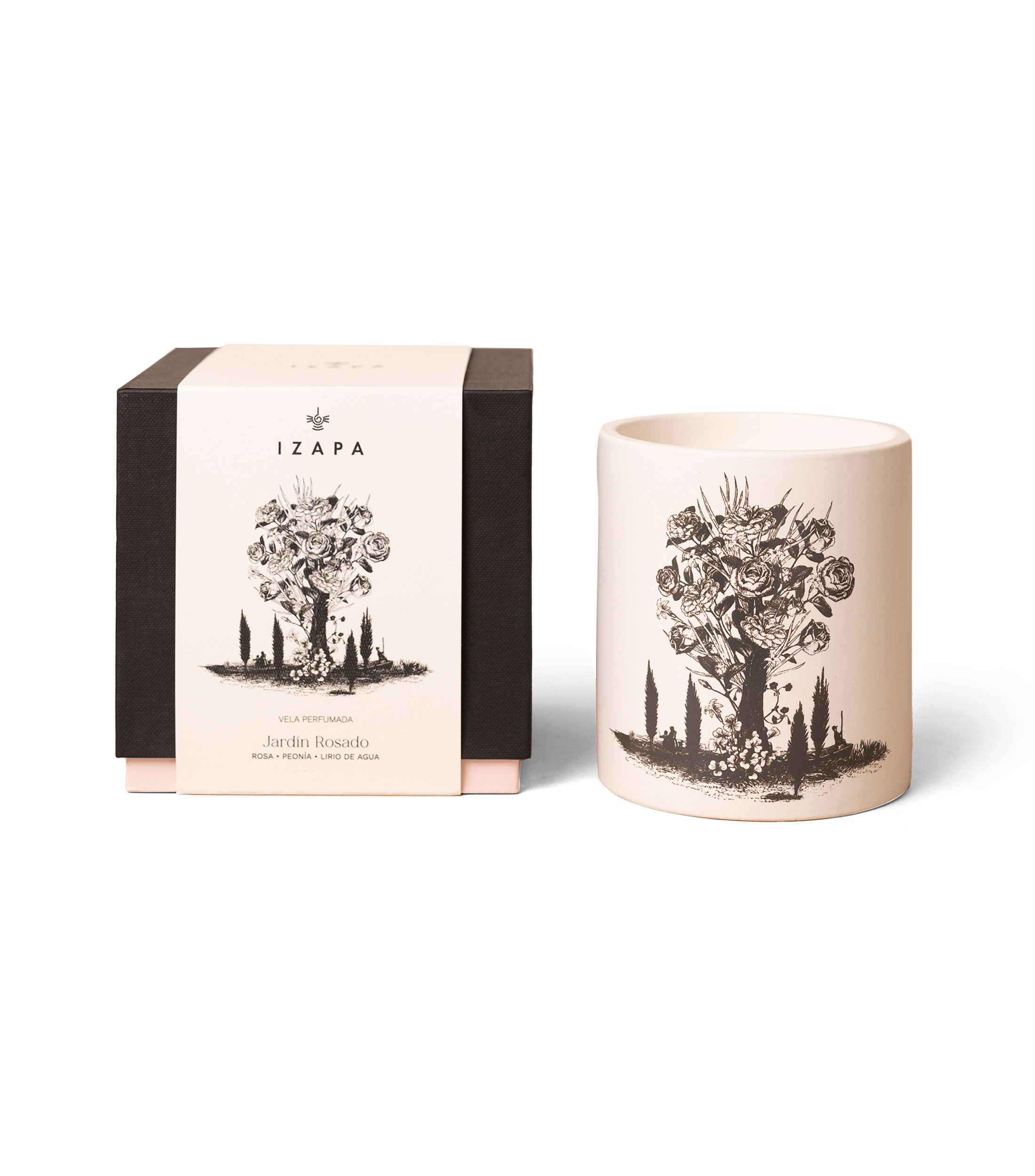 Vela perfumada Jardin Rosado, 380 gr