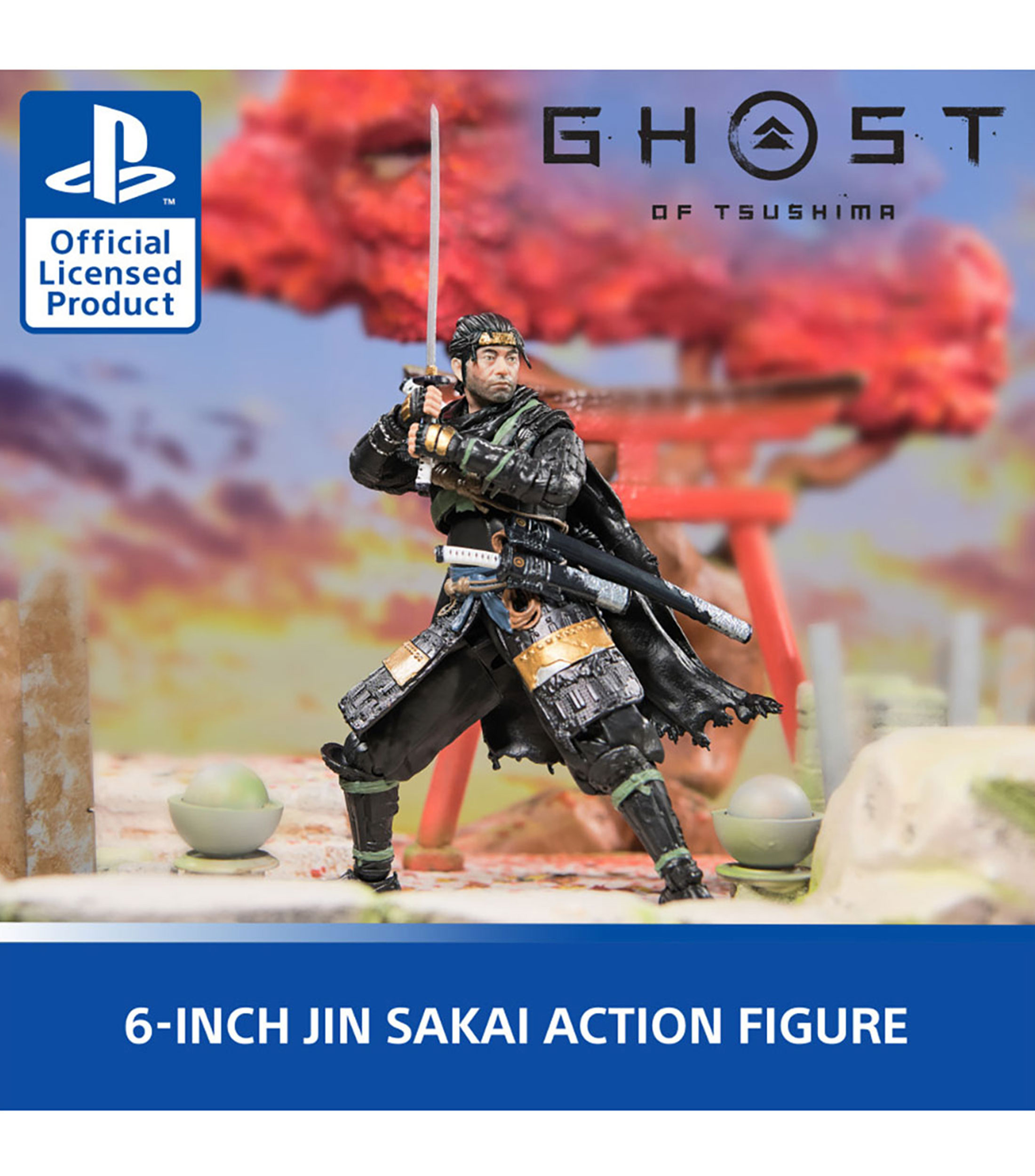 Figura de acción Ghost of Tsushima: Jin Sakai (Ghost)