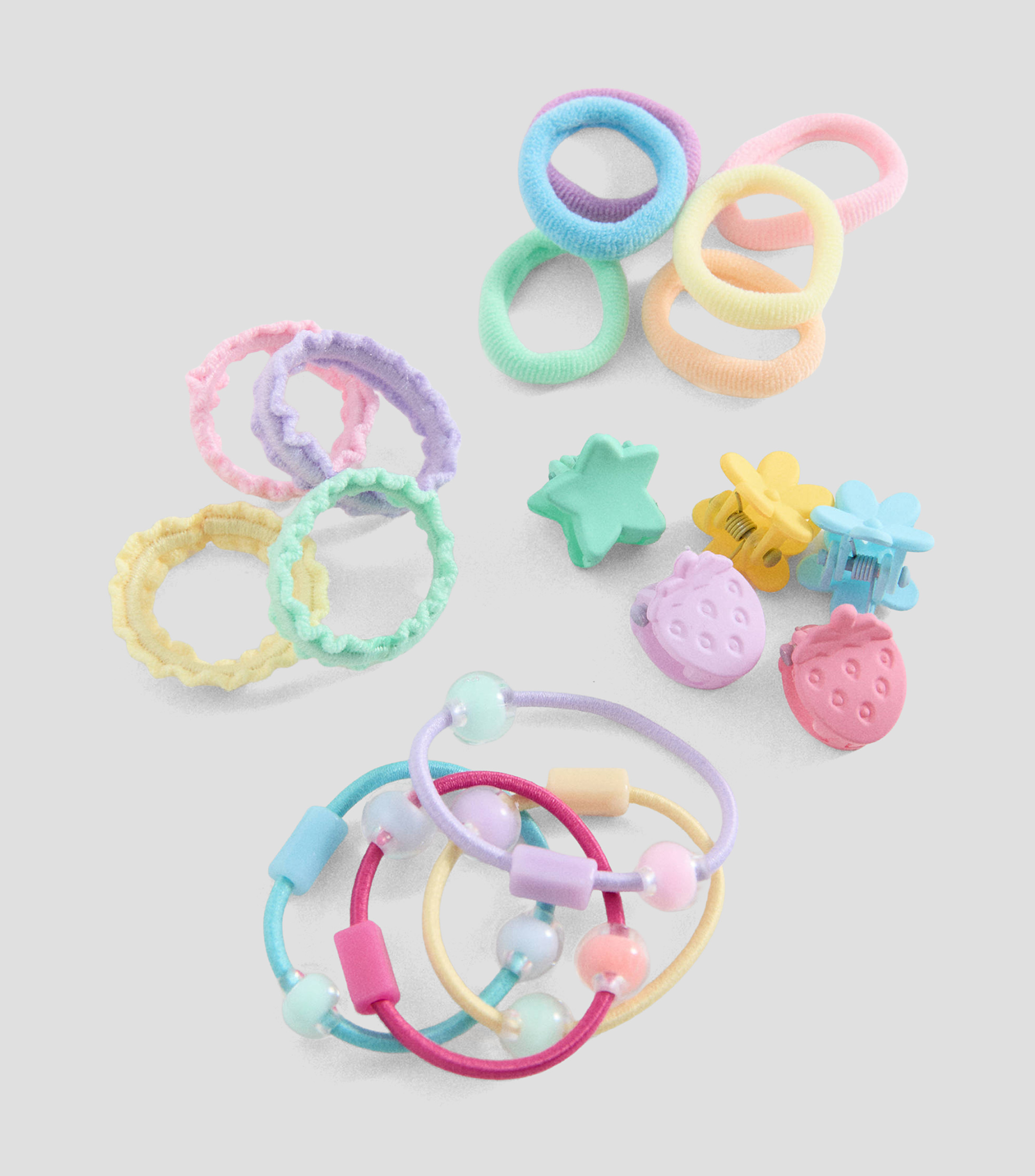 Set de ligas para cabello Mix Niña