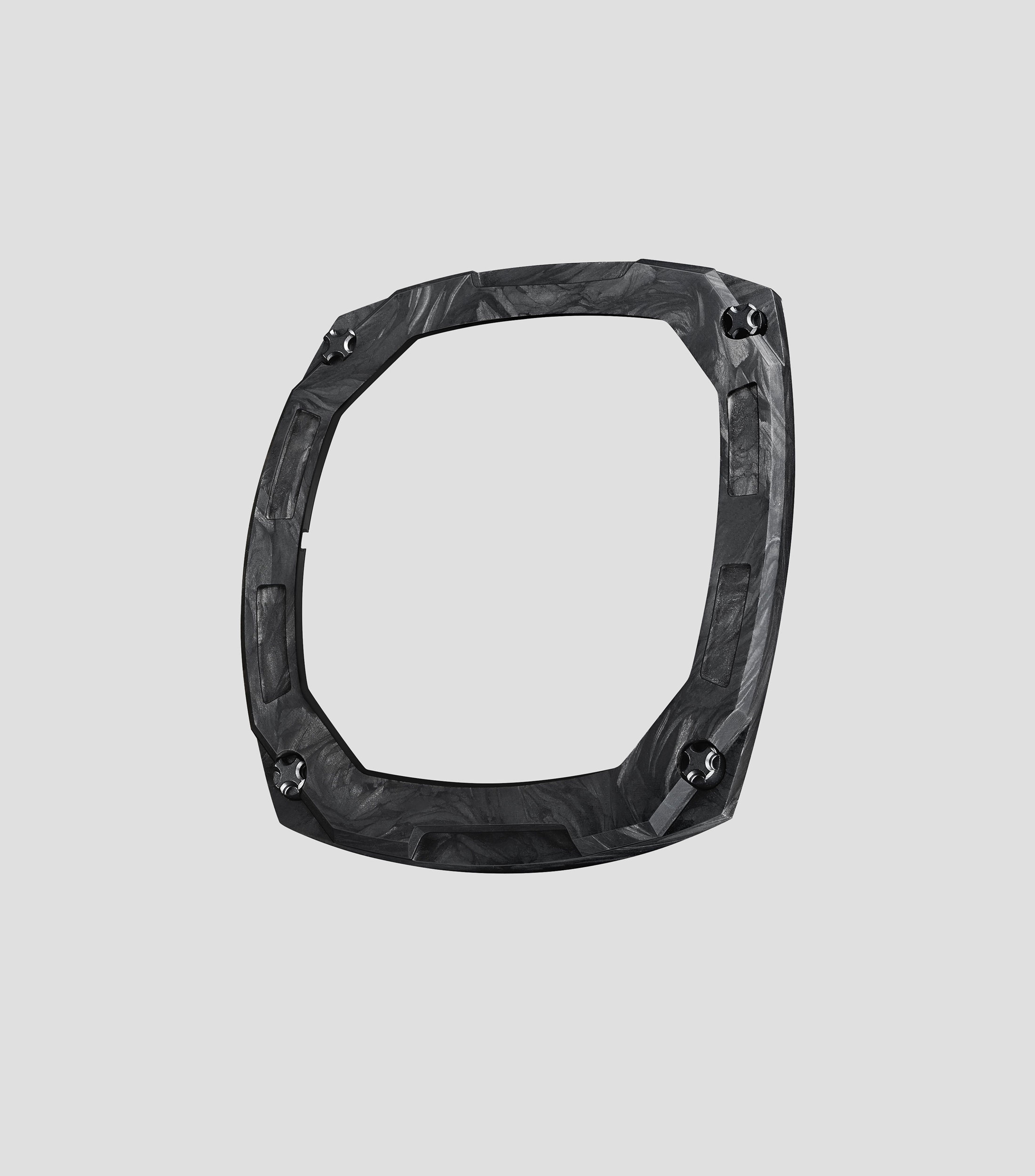 Bisel intercambiable Dark Matter en fibra de carbono negro