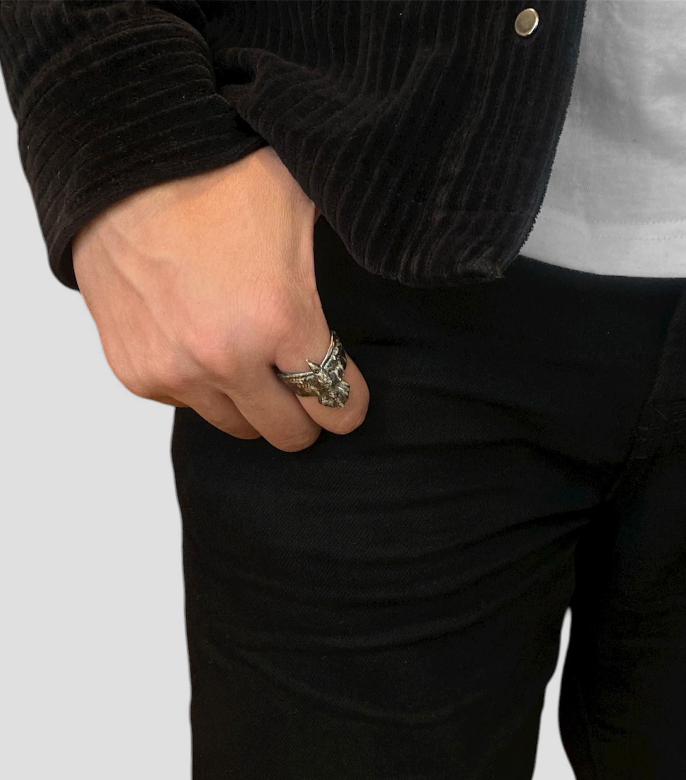 Anillo en plata .925 de águila Unisex