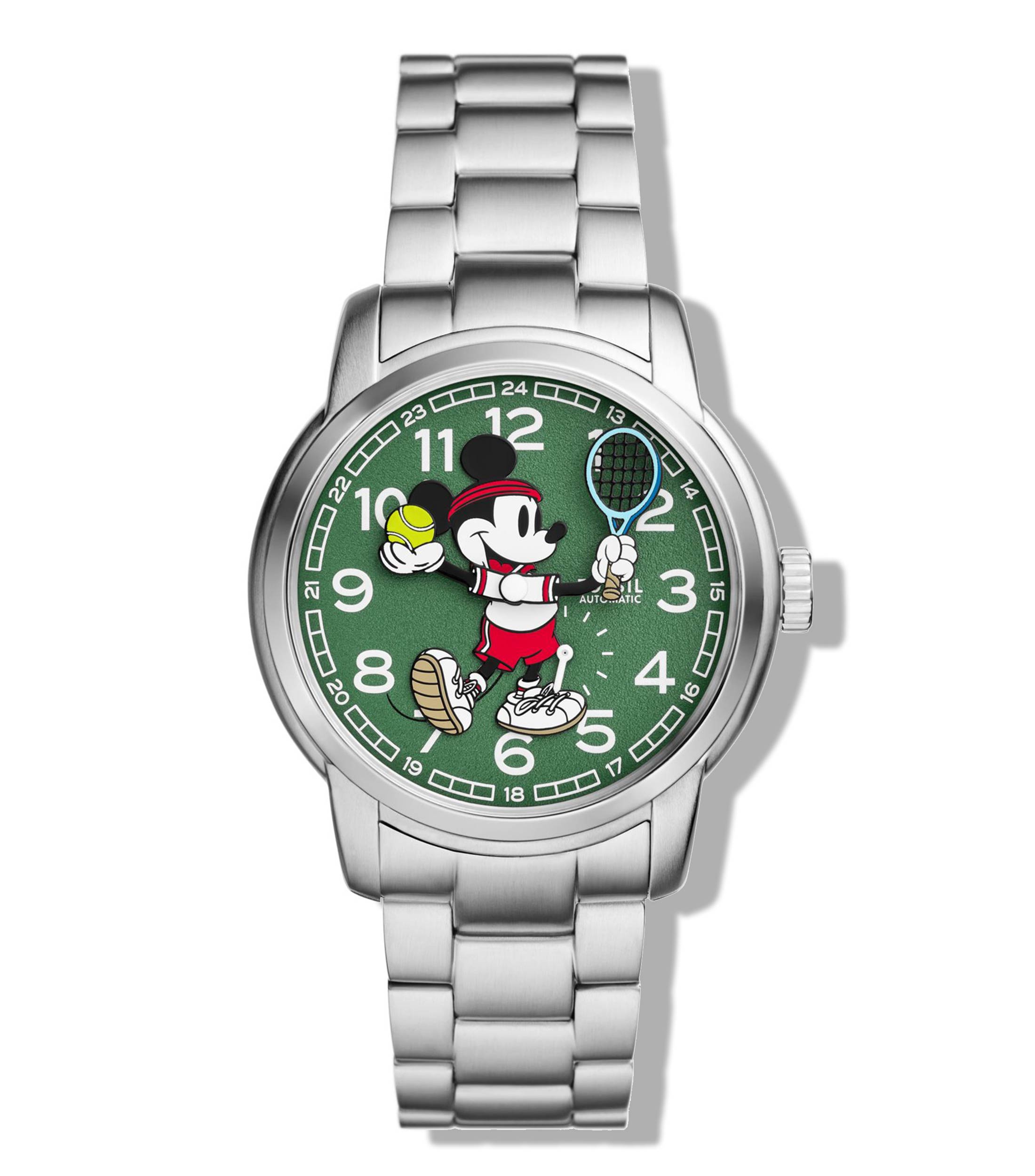 Fossil Reloj Unisex Mickey Sport Disney X Fossil Edicion Limitada Deportivo Plateado El Palacio de Hierro