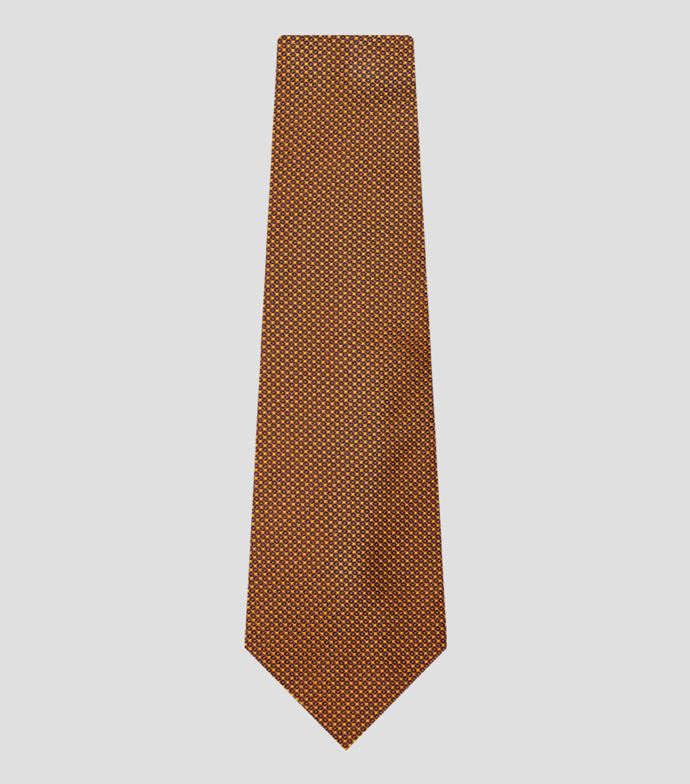 Corbata ancha de seda microdiseño