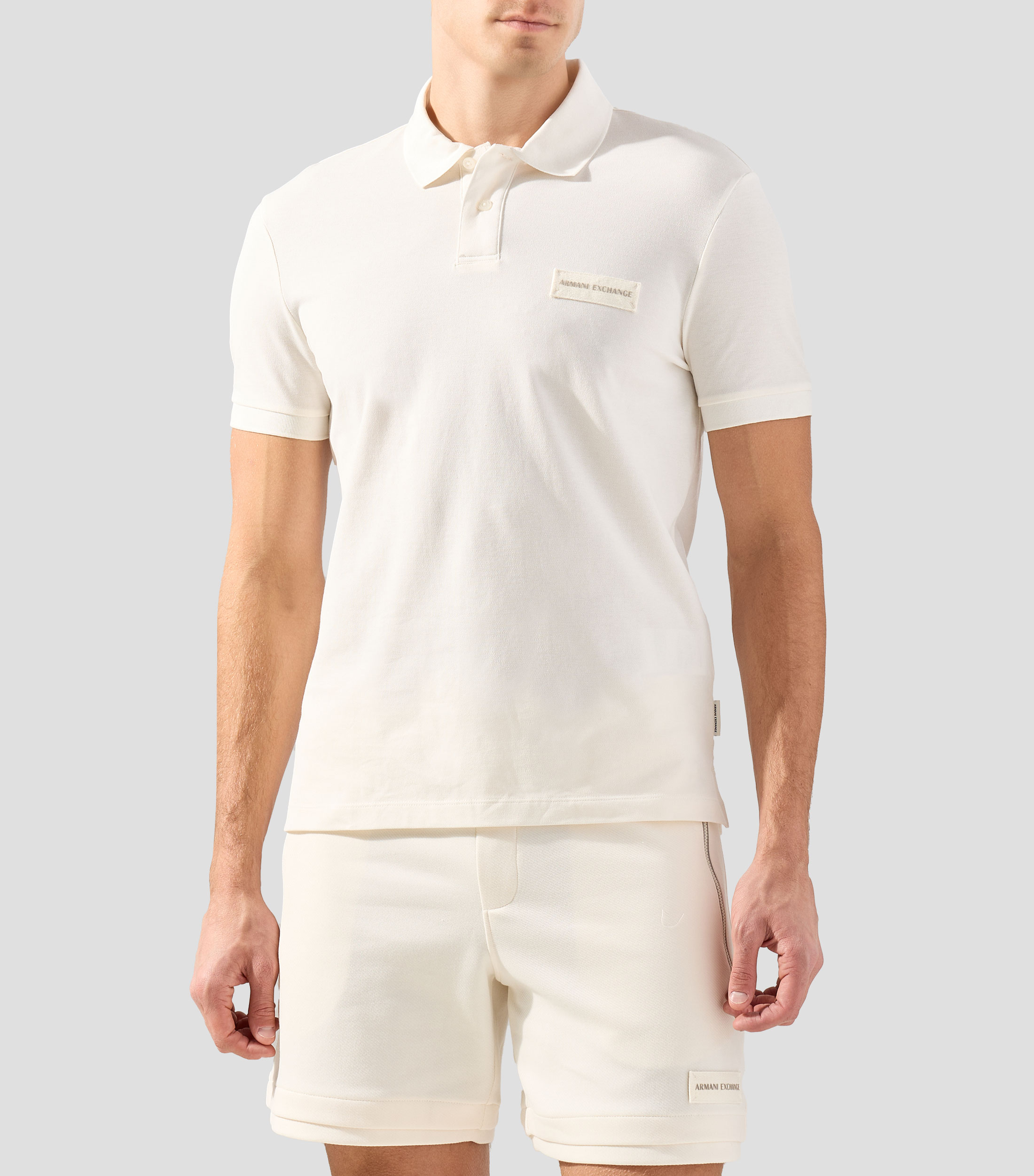 Playera polo manga corta lisa Hombre
