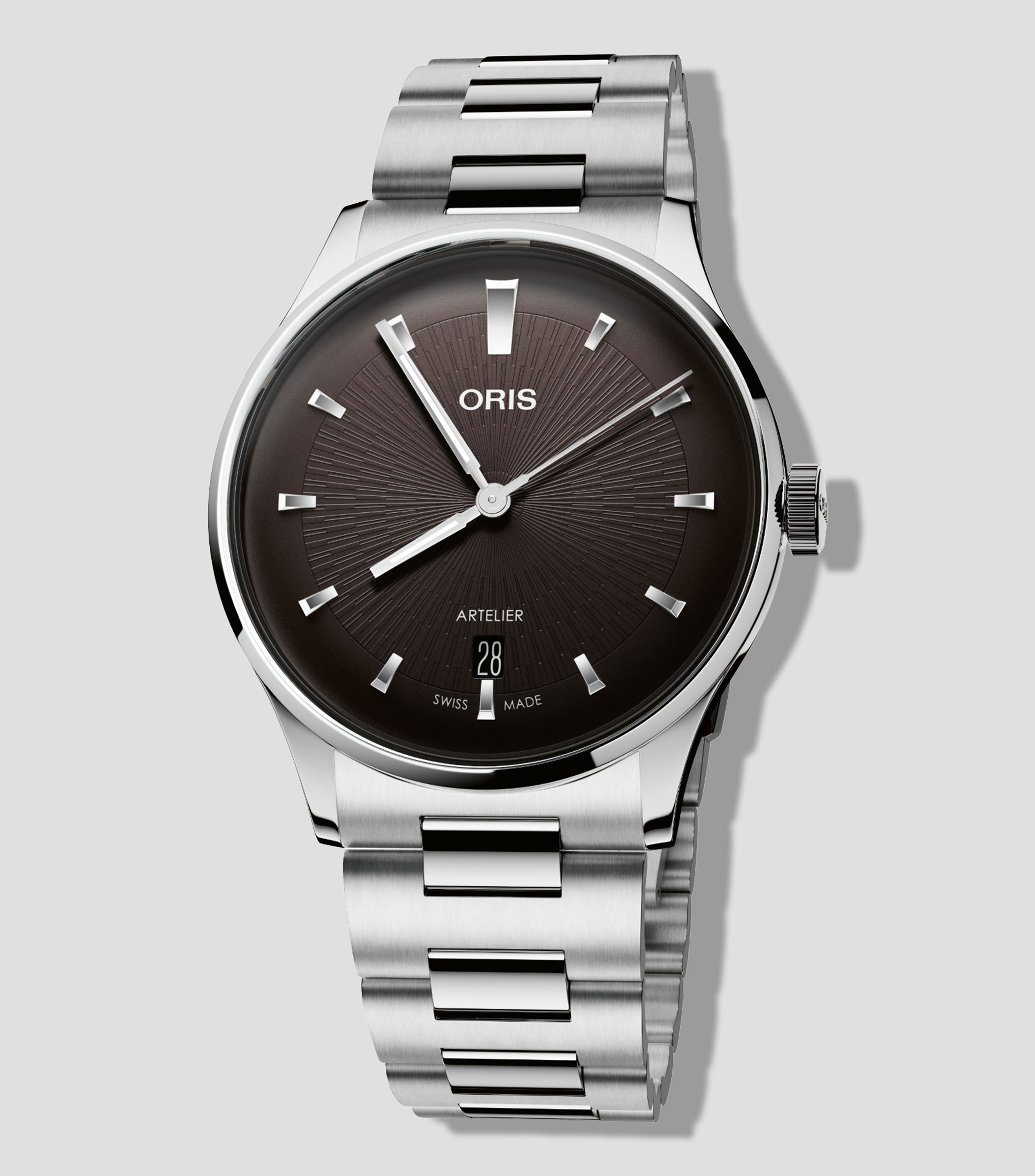 Reloj para Hombre Artelier Date Casual Plateado