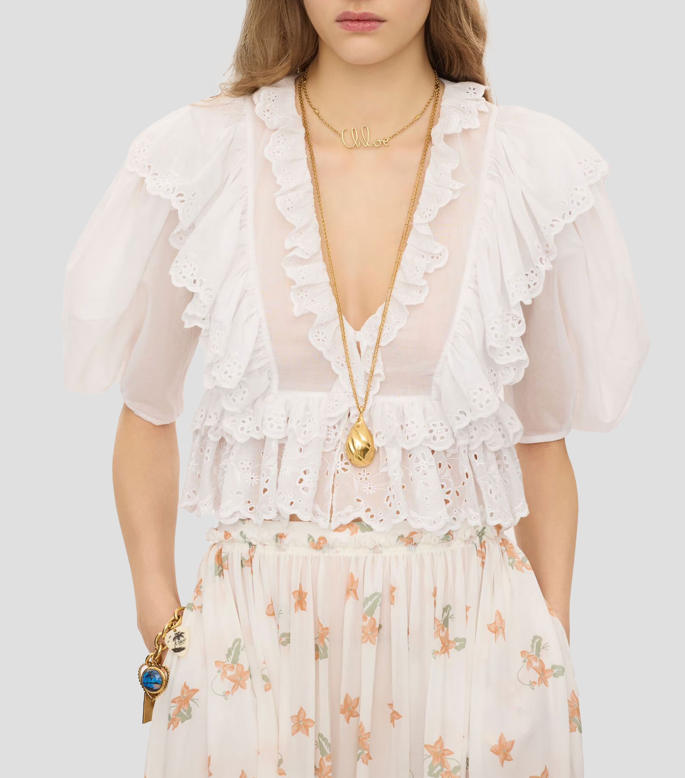 Blusa lisa manga corta Mujer