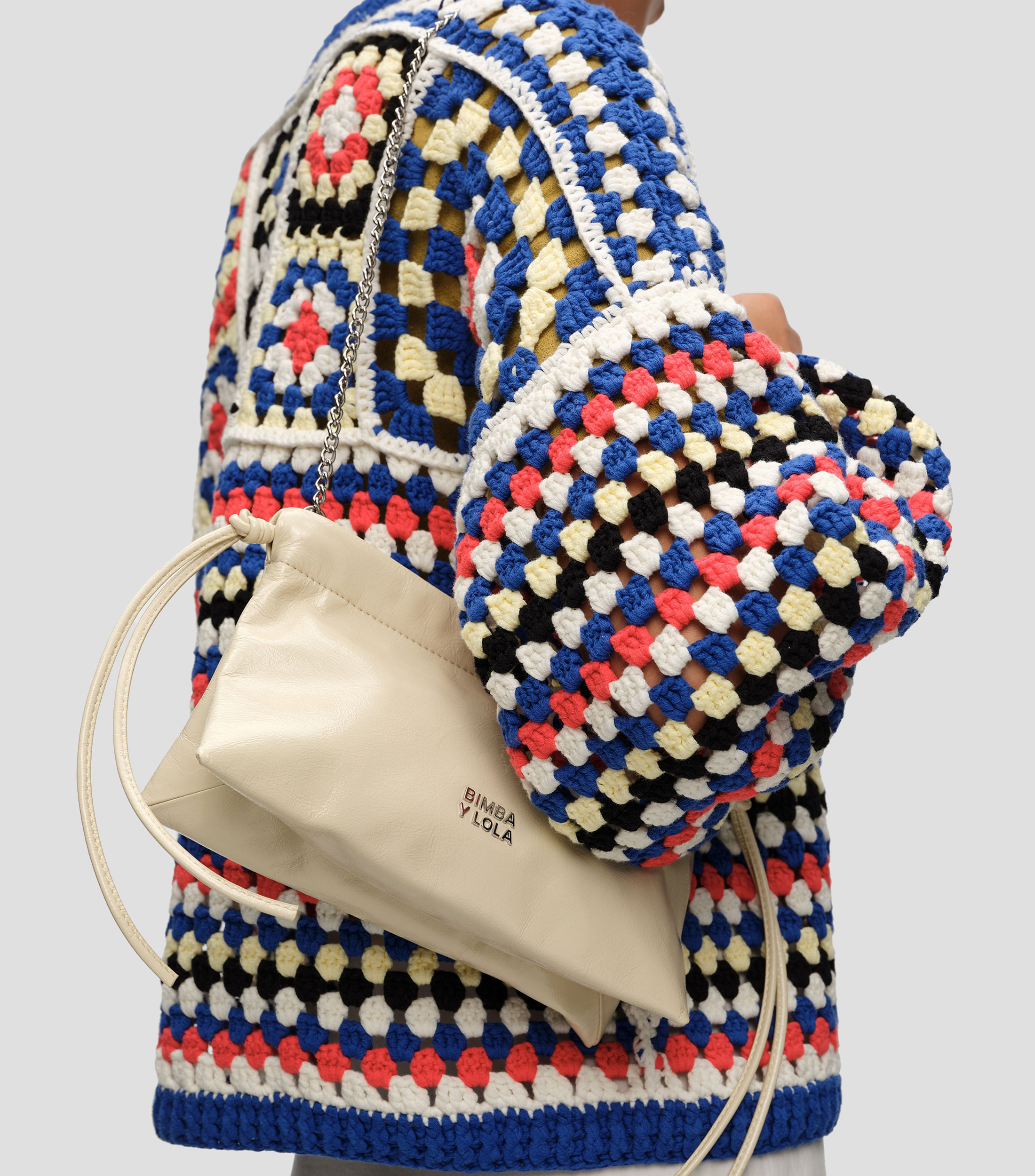 Bolsa shoulder mini marfil Mujer