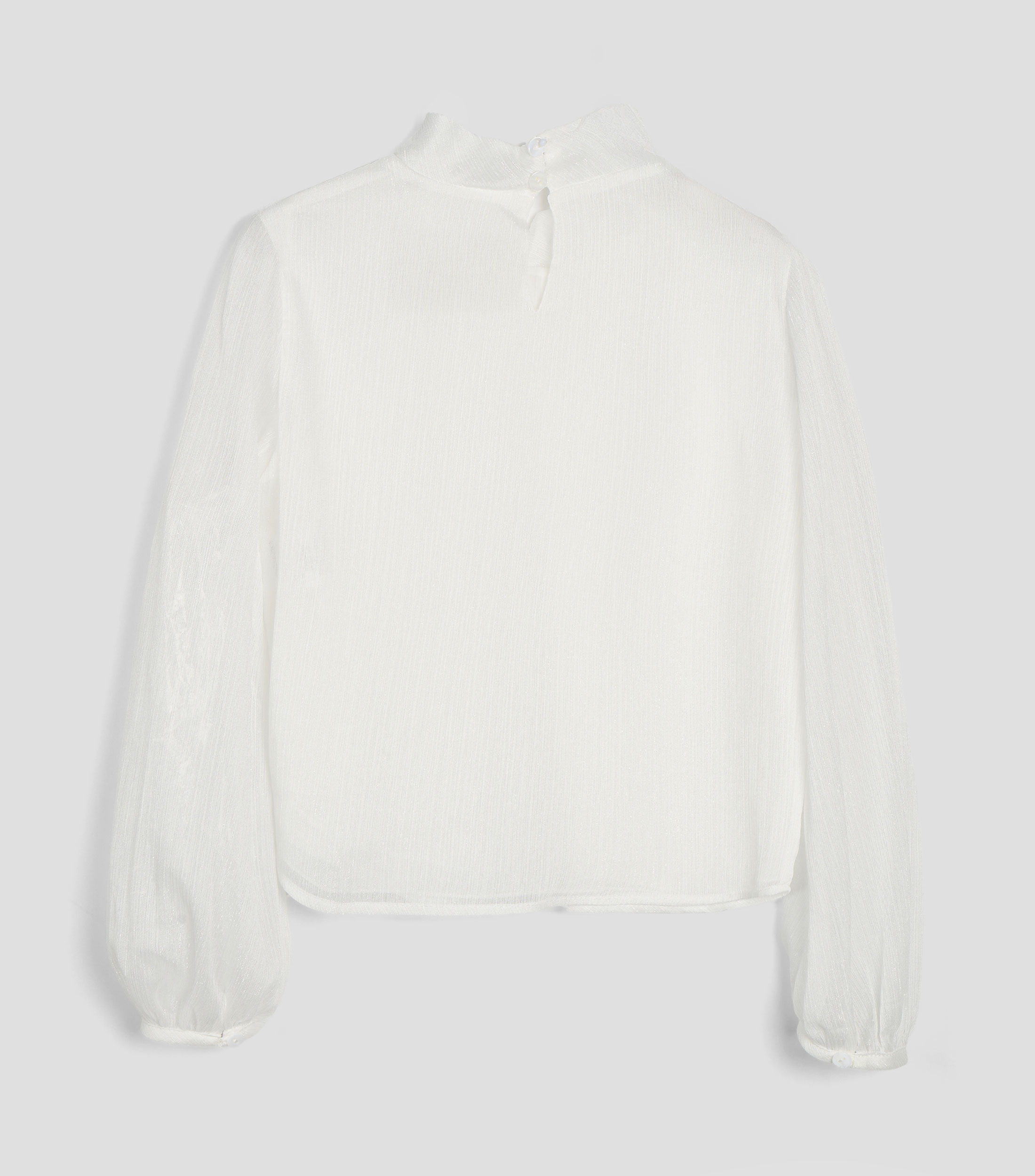 Blusa lisa de manga larga Niña