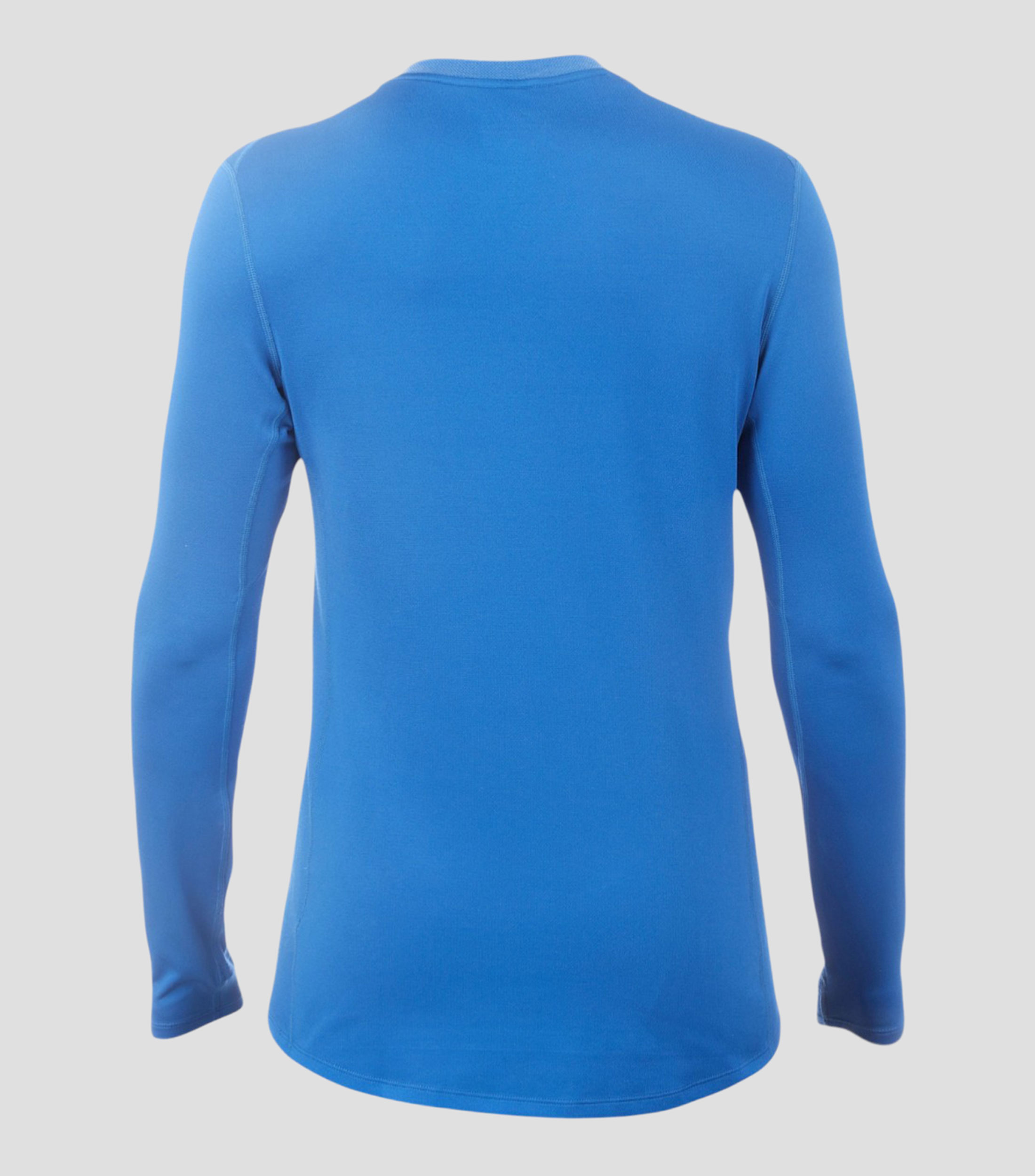 Playera para correr cuello redondo manga larga lisa Hombre