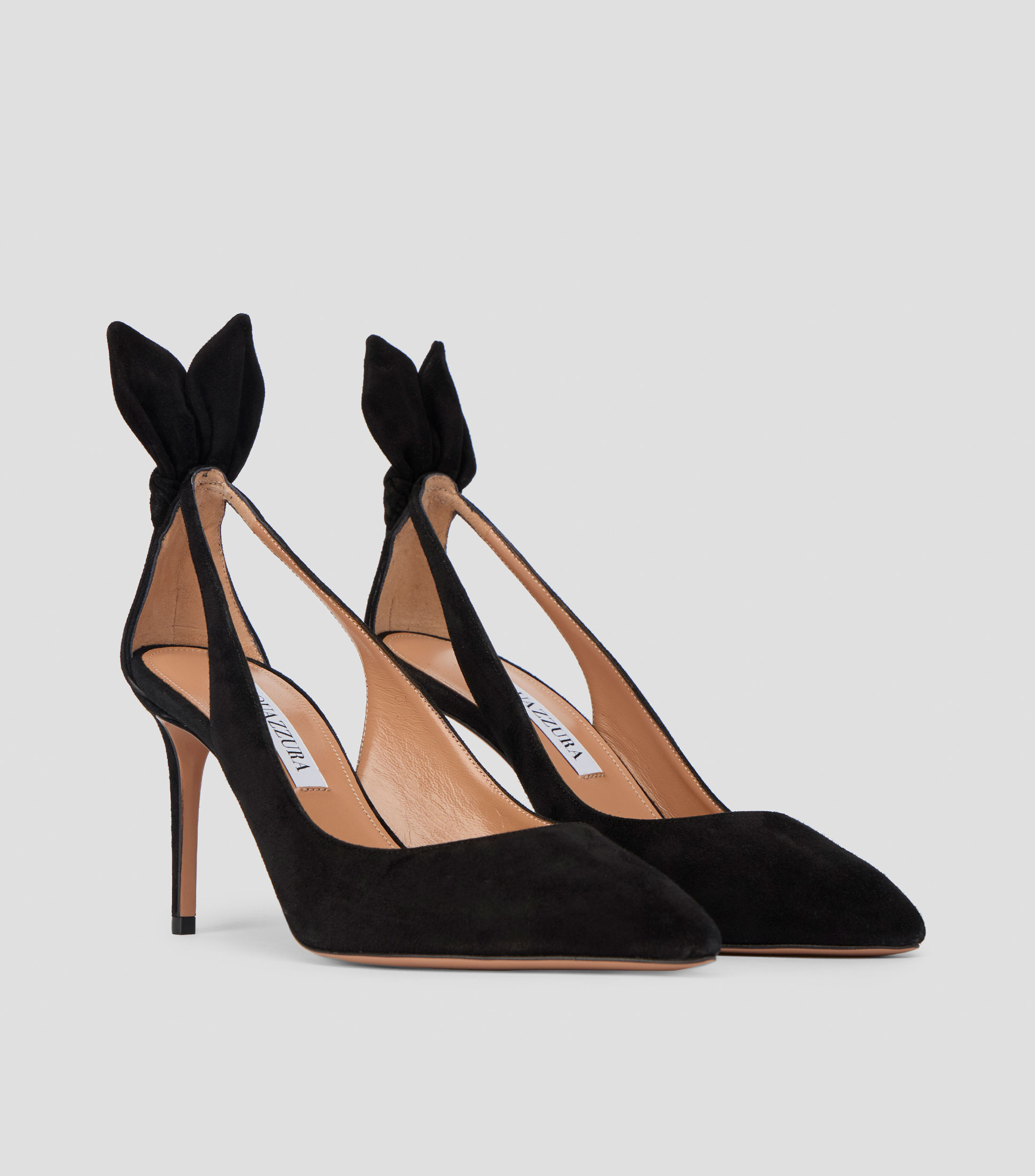 Zapatillas Pump Bow Tie con tacon alto de aguja Mujer