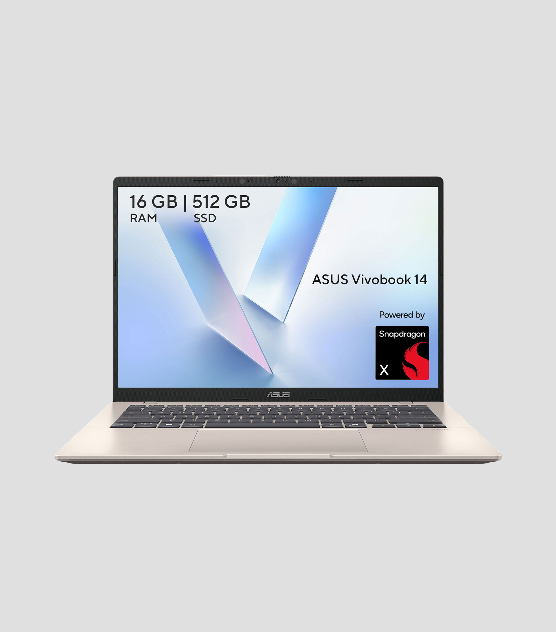 Laptop Vivobook 14" Snapdragon X X1 26 100, RAM 16 GB, 512 GB