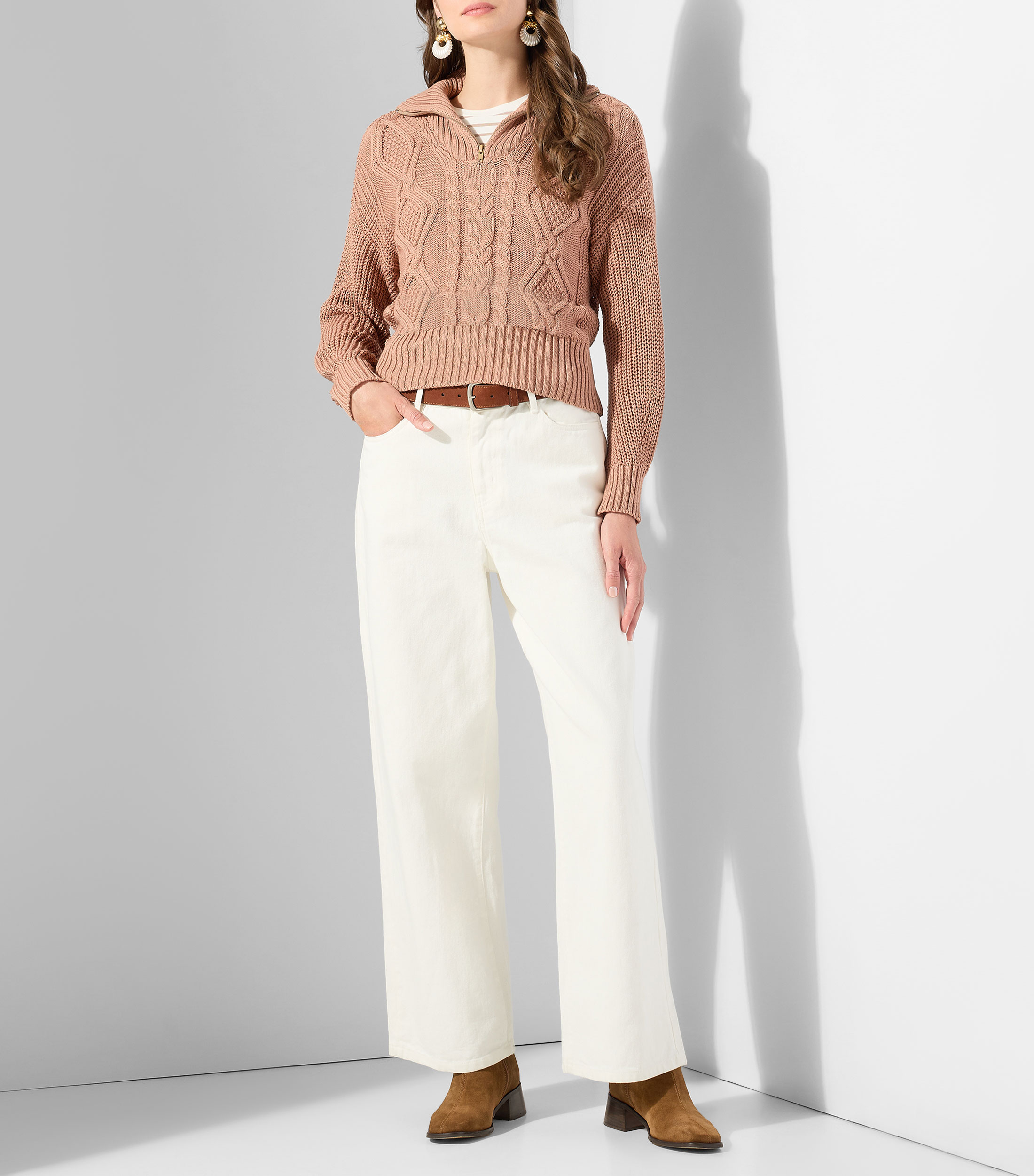 Suéter cuello alto Mujer