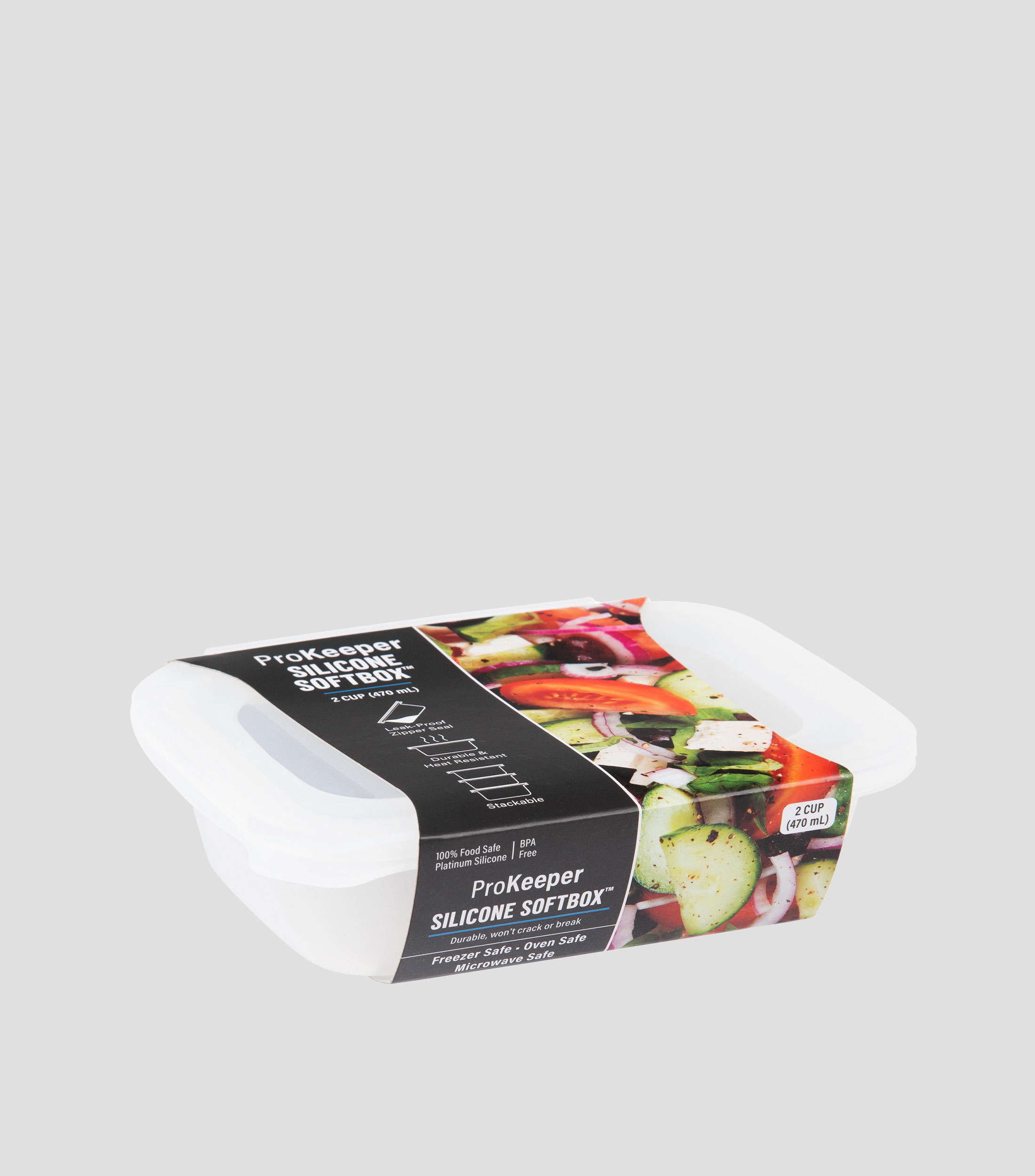 Contenedor rectangular, 470 ml