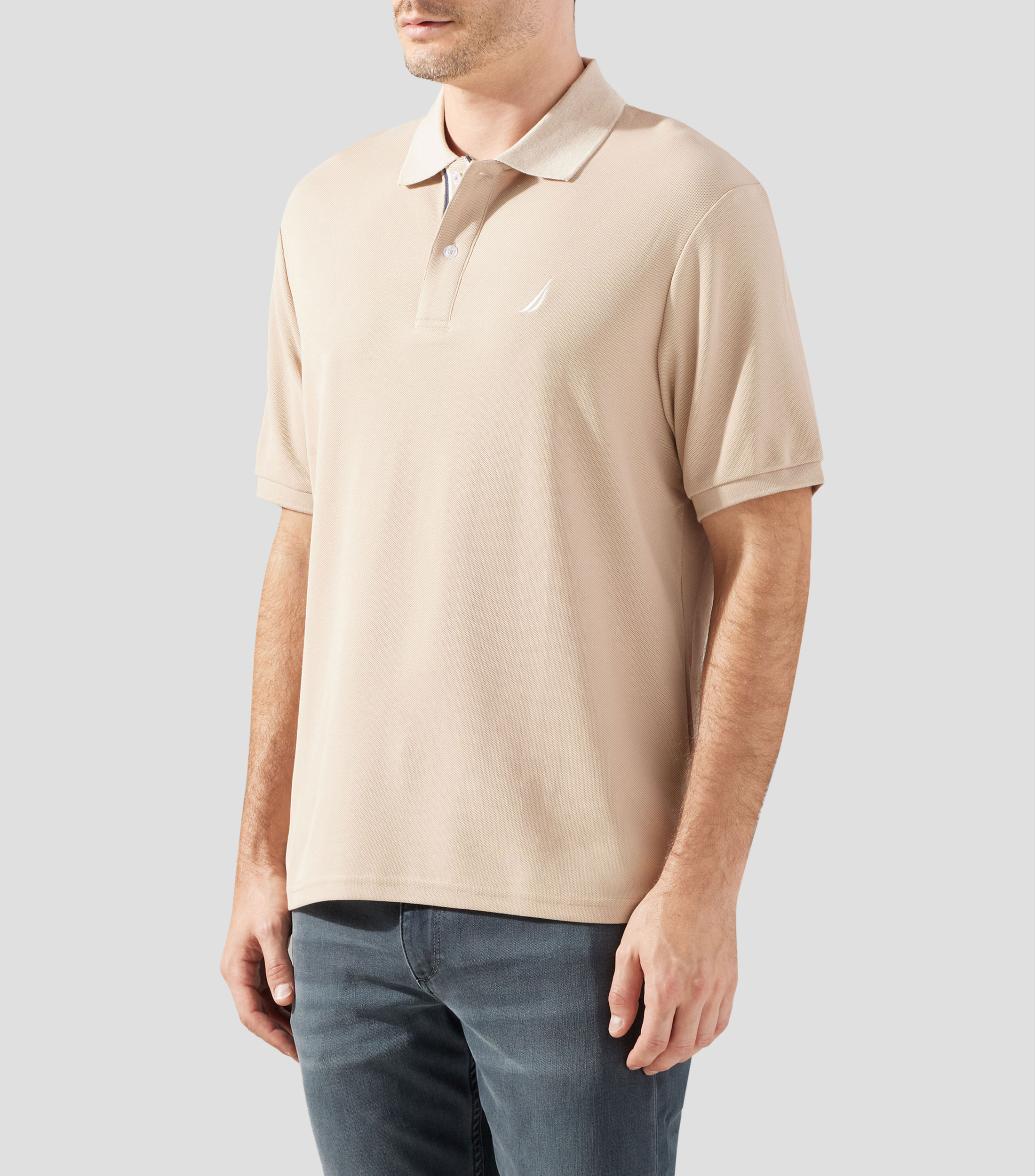 Playera polo manga corta lisa Hombre
