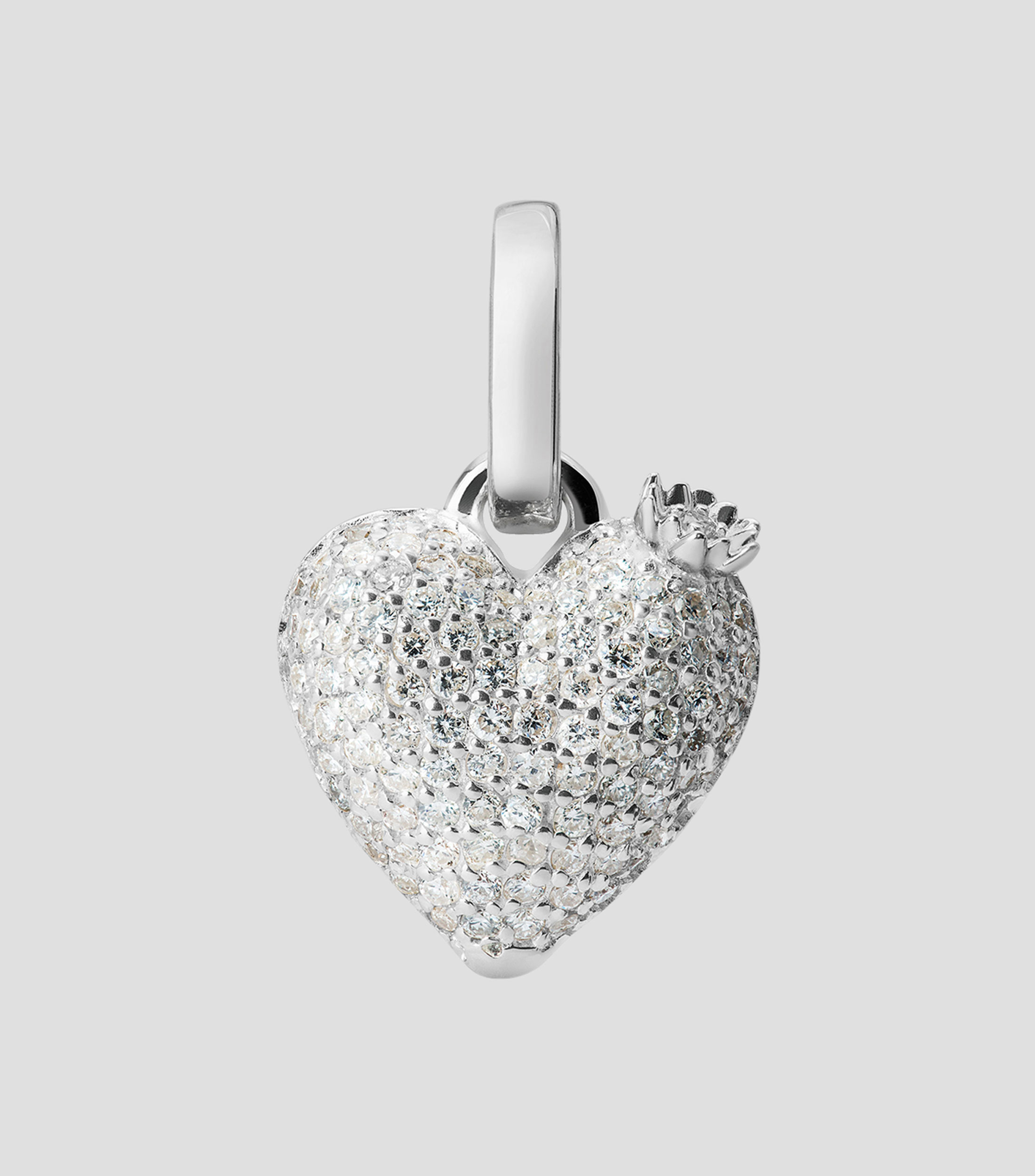 Charm Corazon de Nopal con Diamantes Unisex