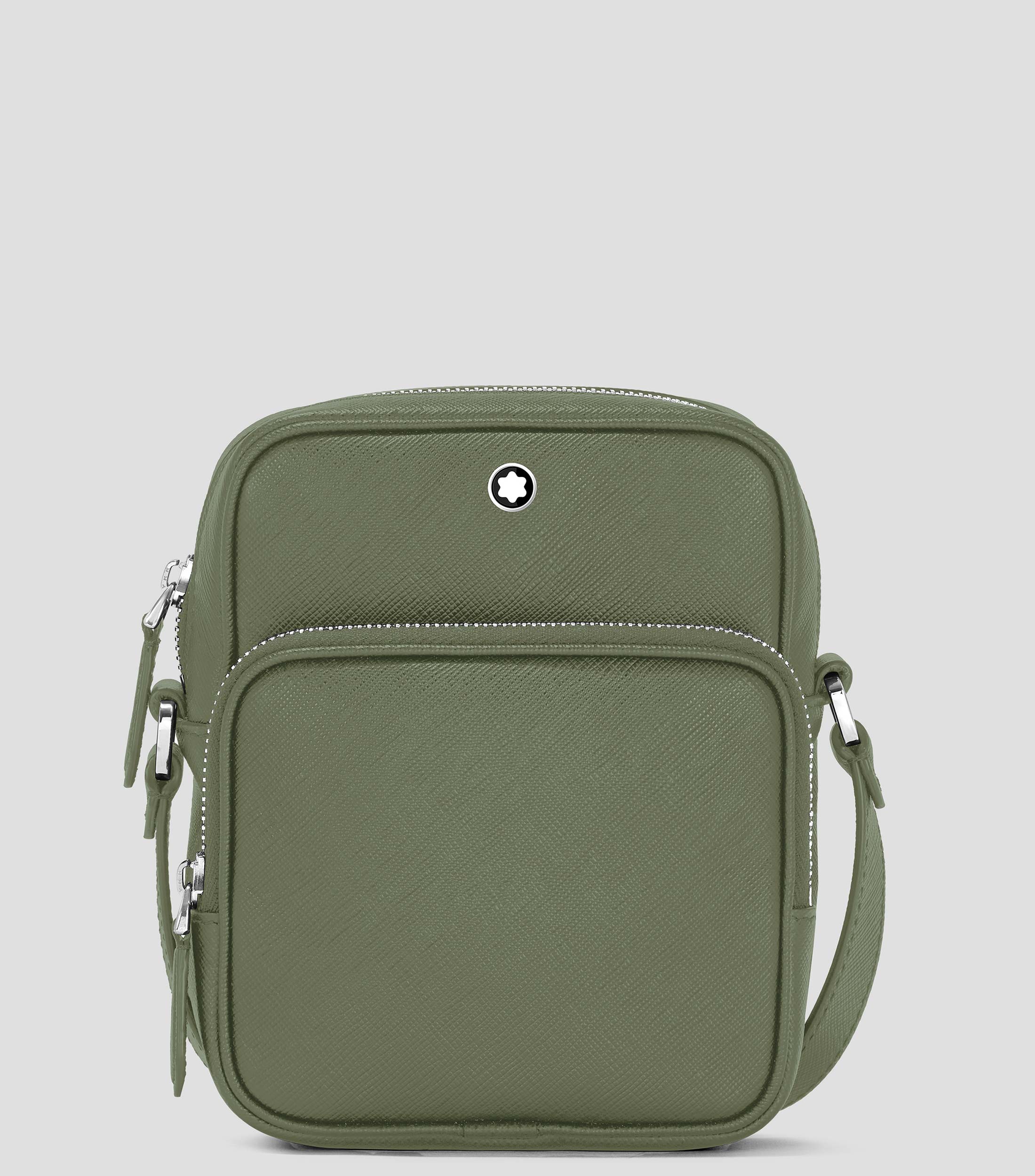 Bolso Messenger en piel liso Unisex