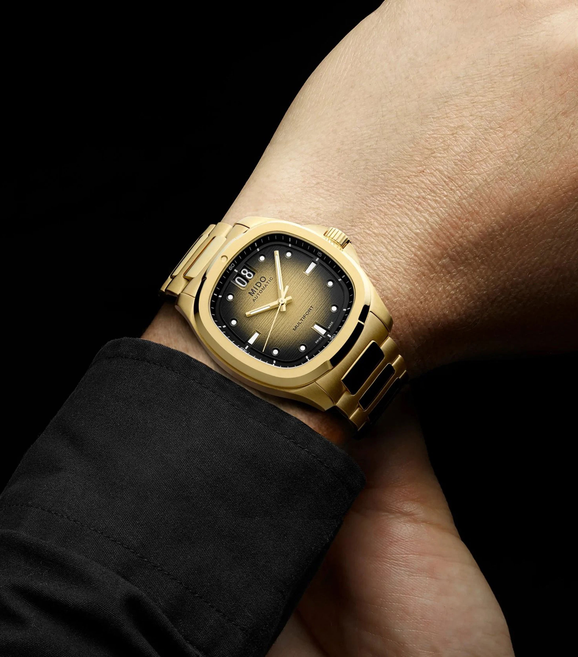 Reloj para hombre Multifort TV Big Date Edición Especial Dorado