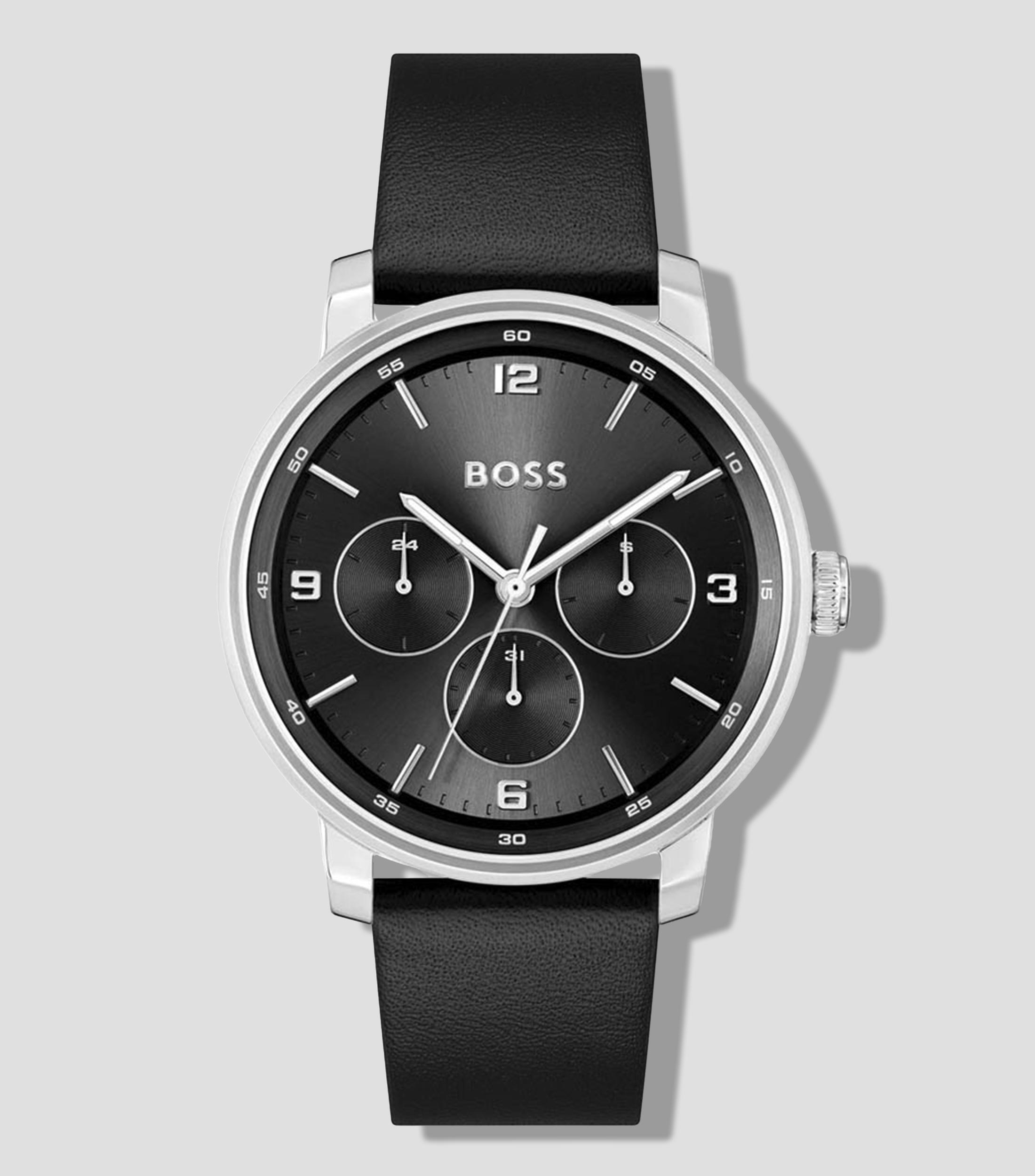 Reloj para Hombre Contender Casual, Plateado, Negro