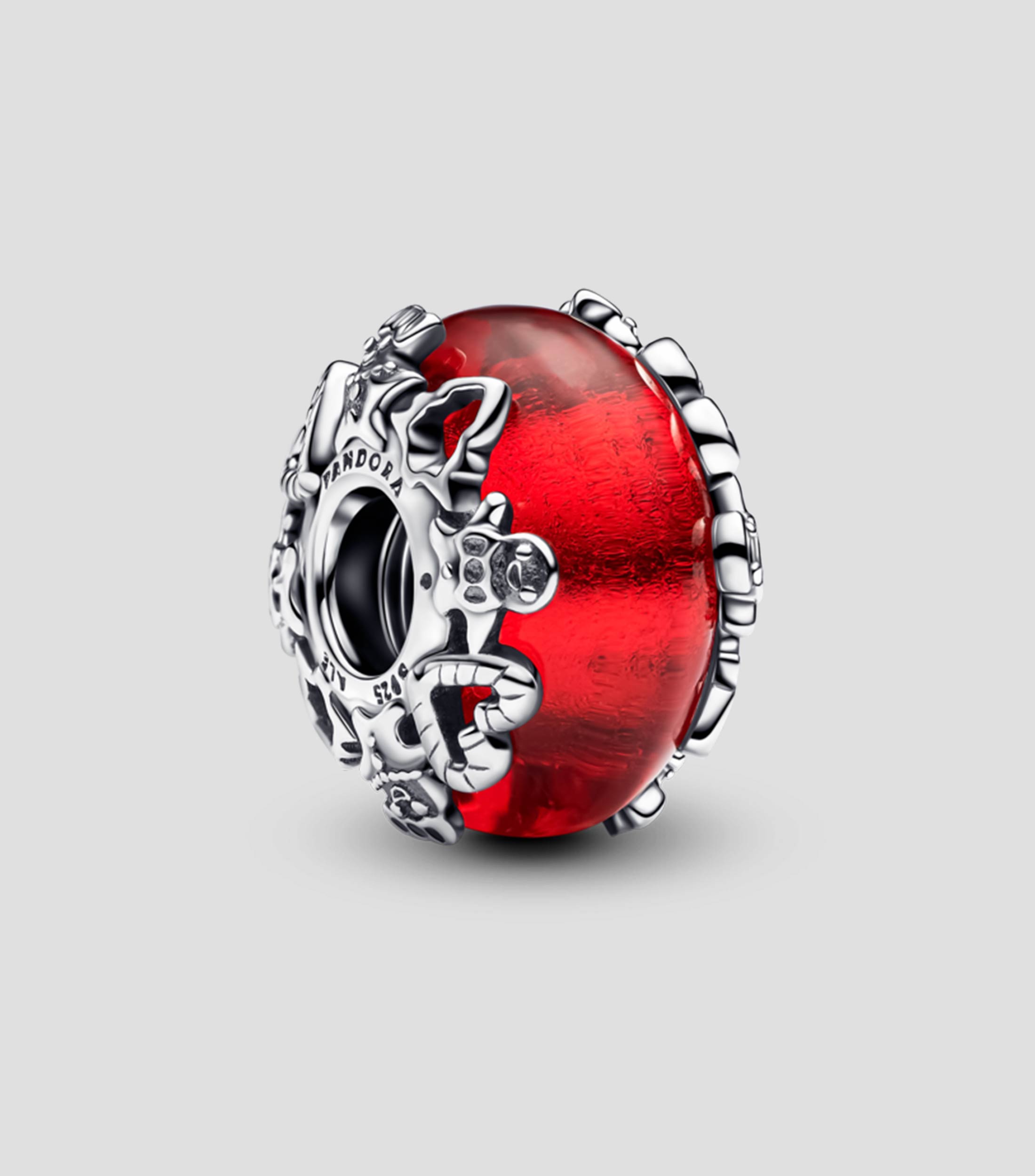 Charm en Plata Christmas Magic Cristal de Murano Mujer
