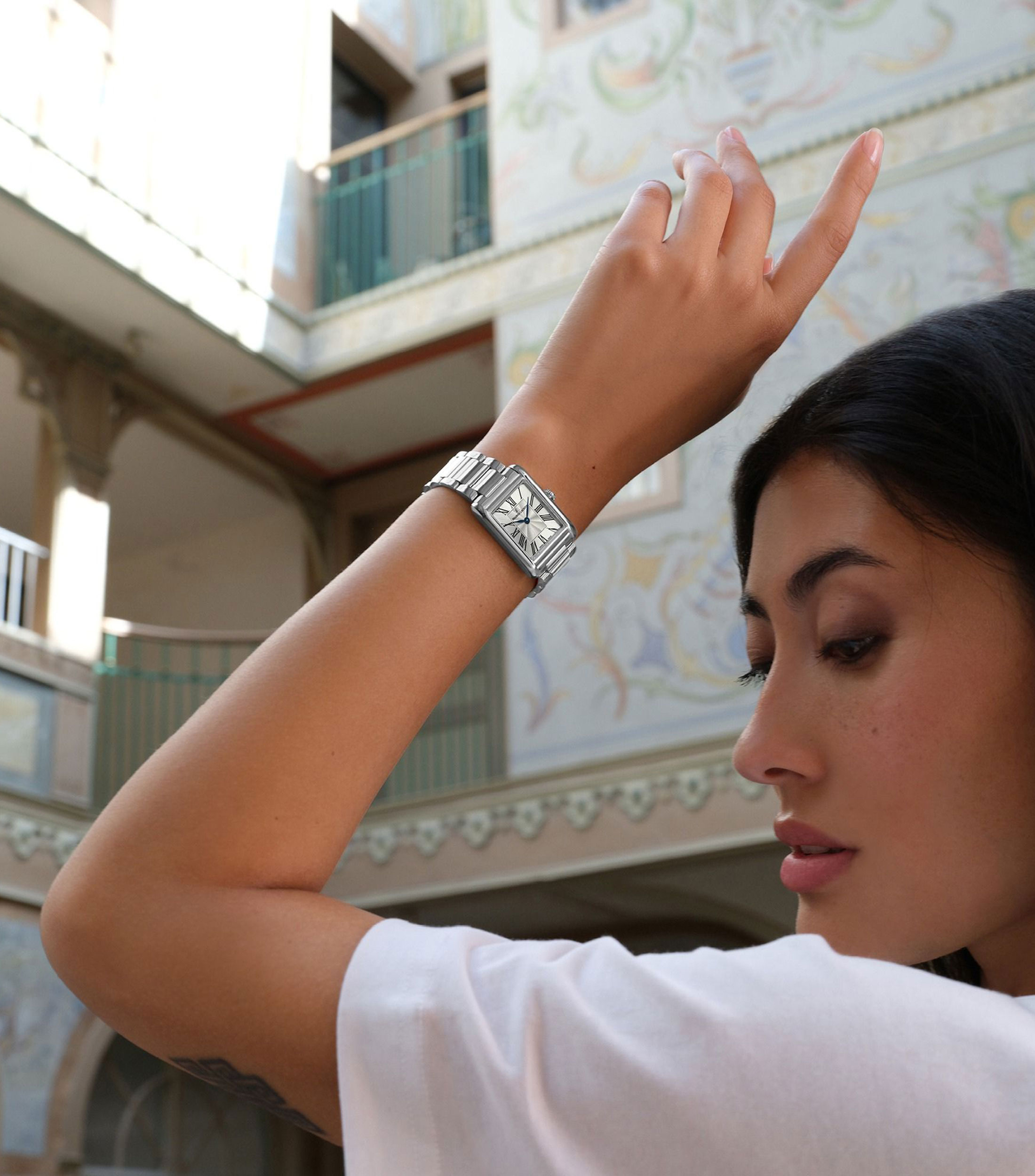 Reloj para Mujer Fiaba Square casual plateado