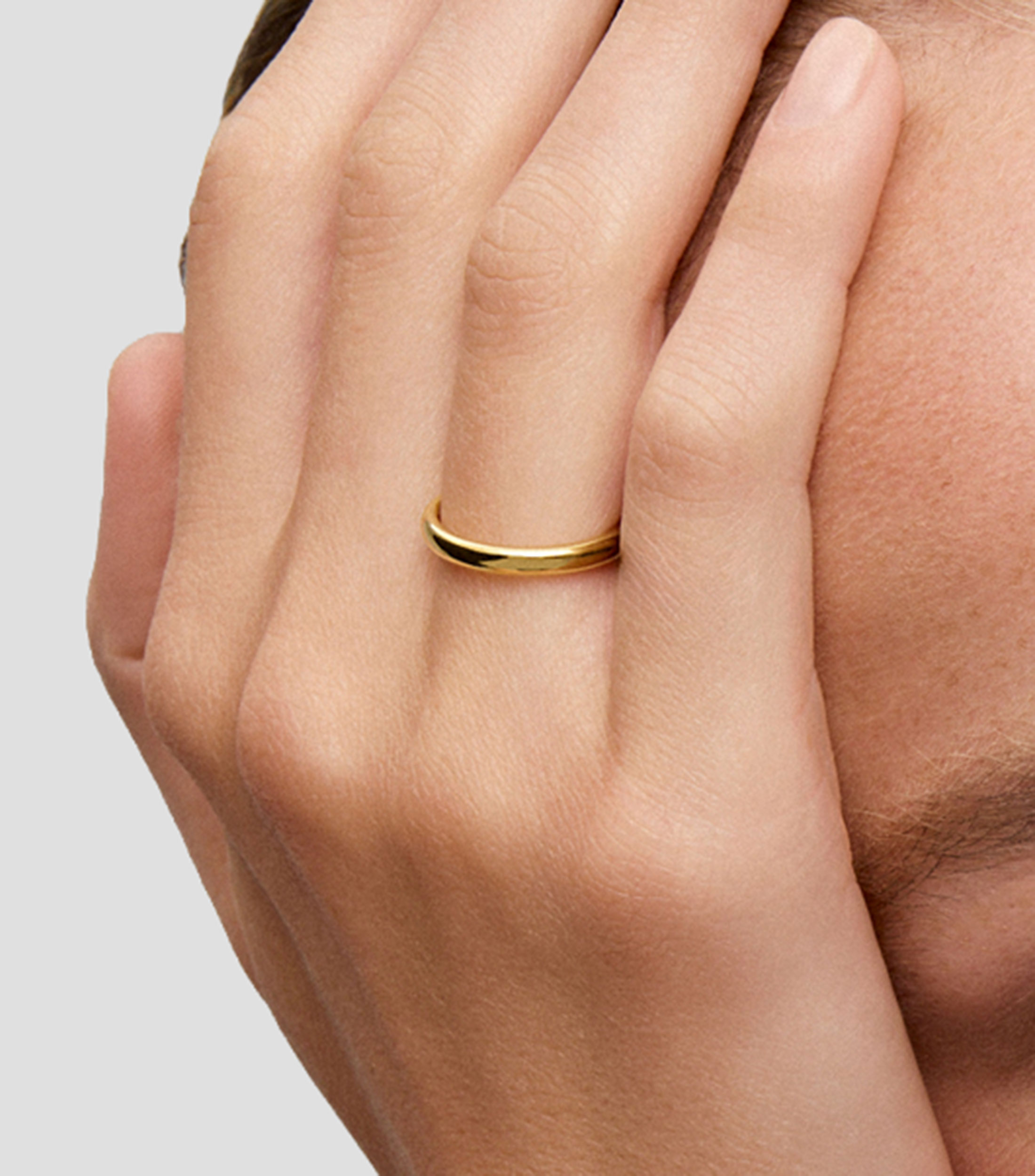 Anillo en oro amarillo de 18 kilates Compromiso Mujer