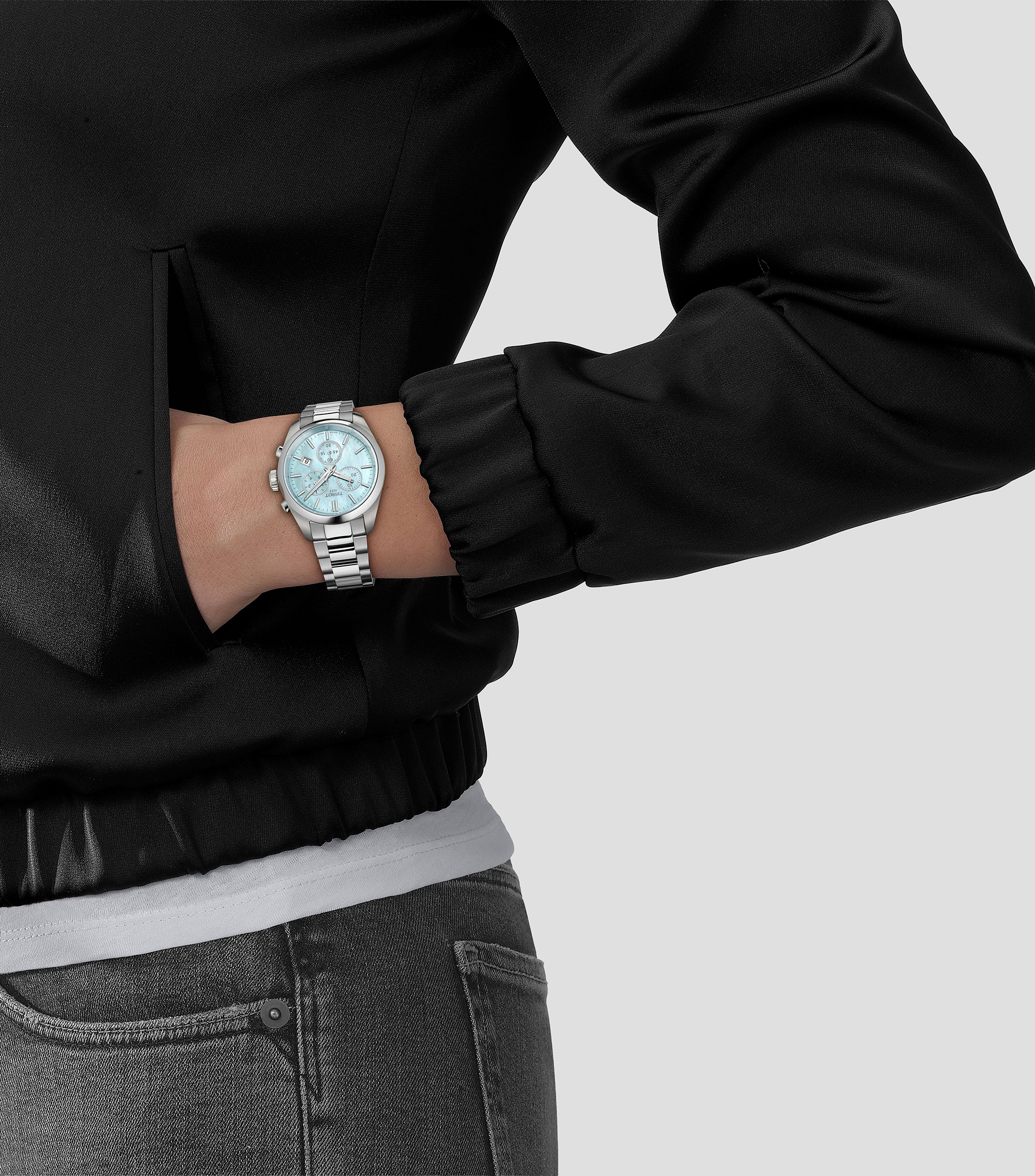 Reloj para mujer PR 100 deportivo Plateado