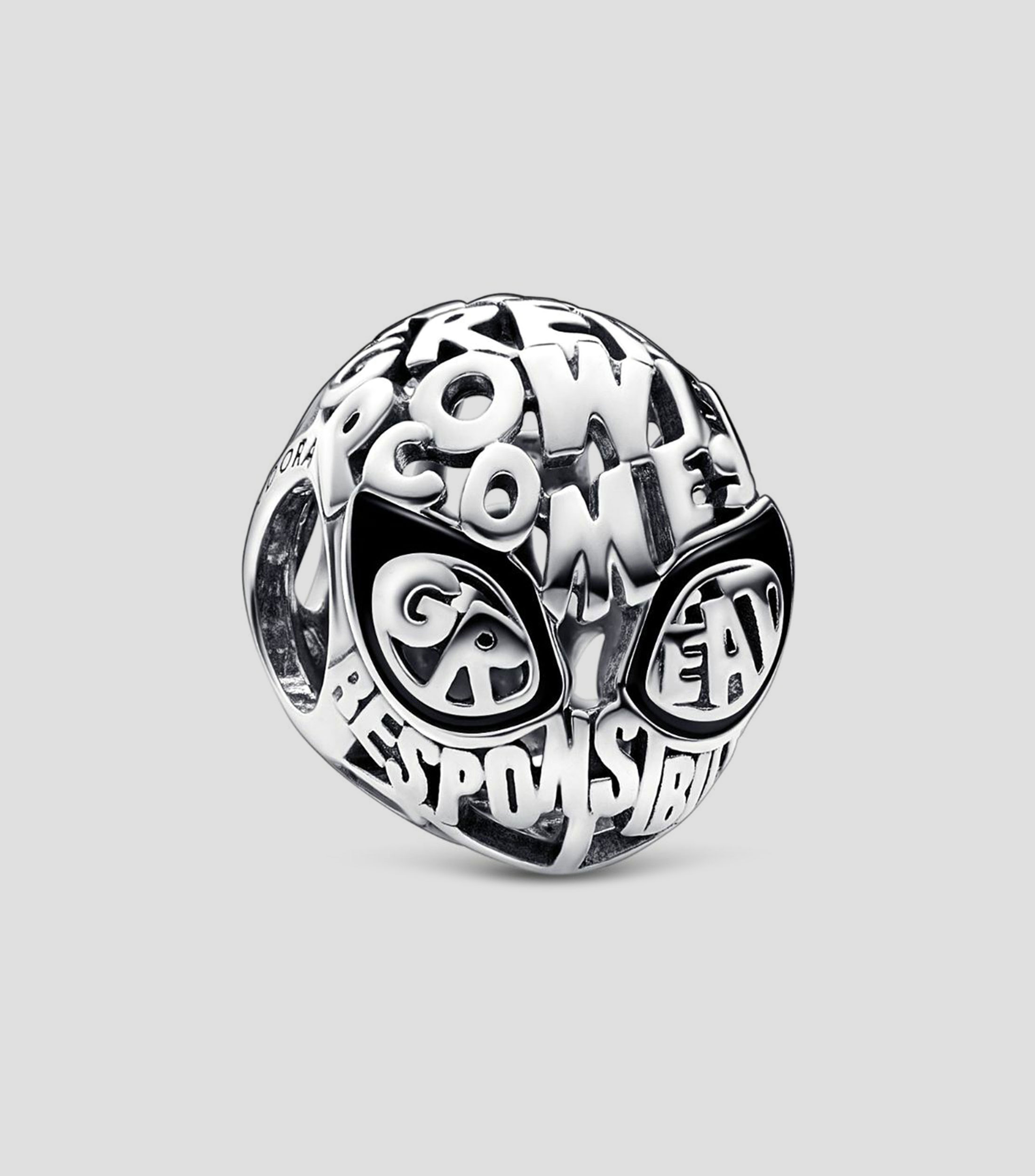 Charm en Plata .925 Máscara de Spider-Man Mujer