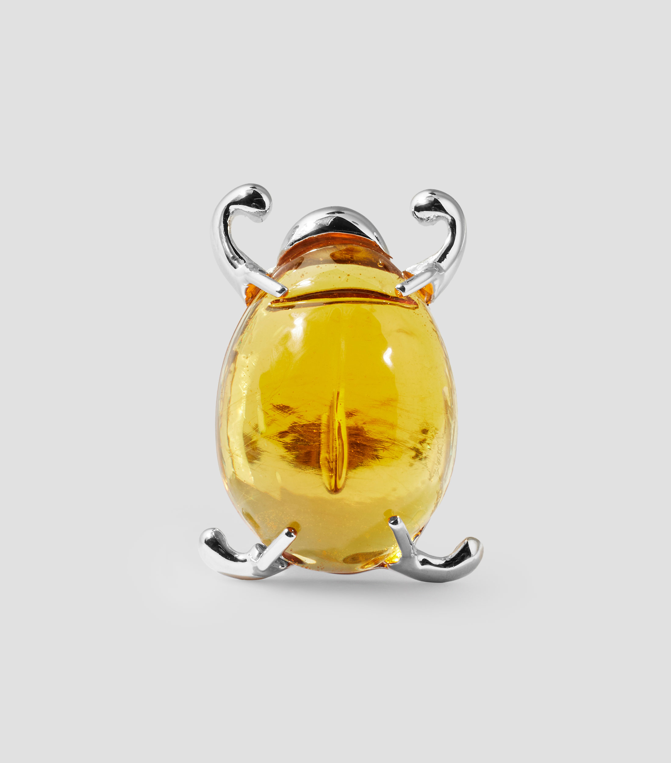 Anillo con ámbar Mujer