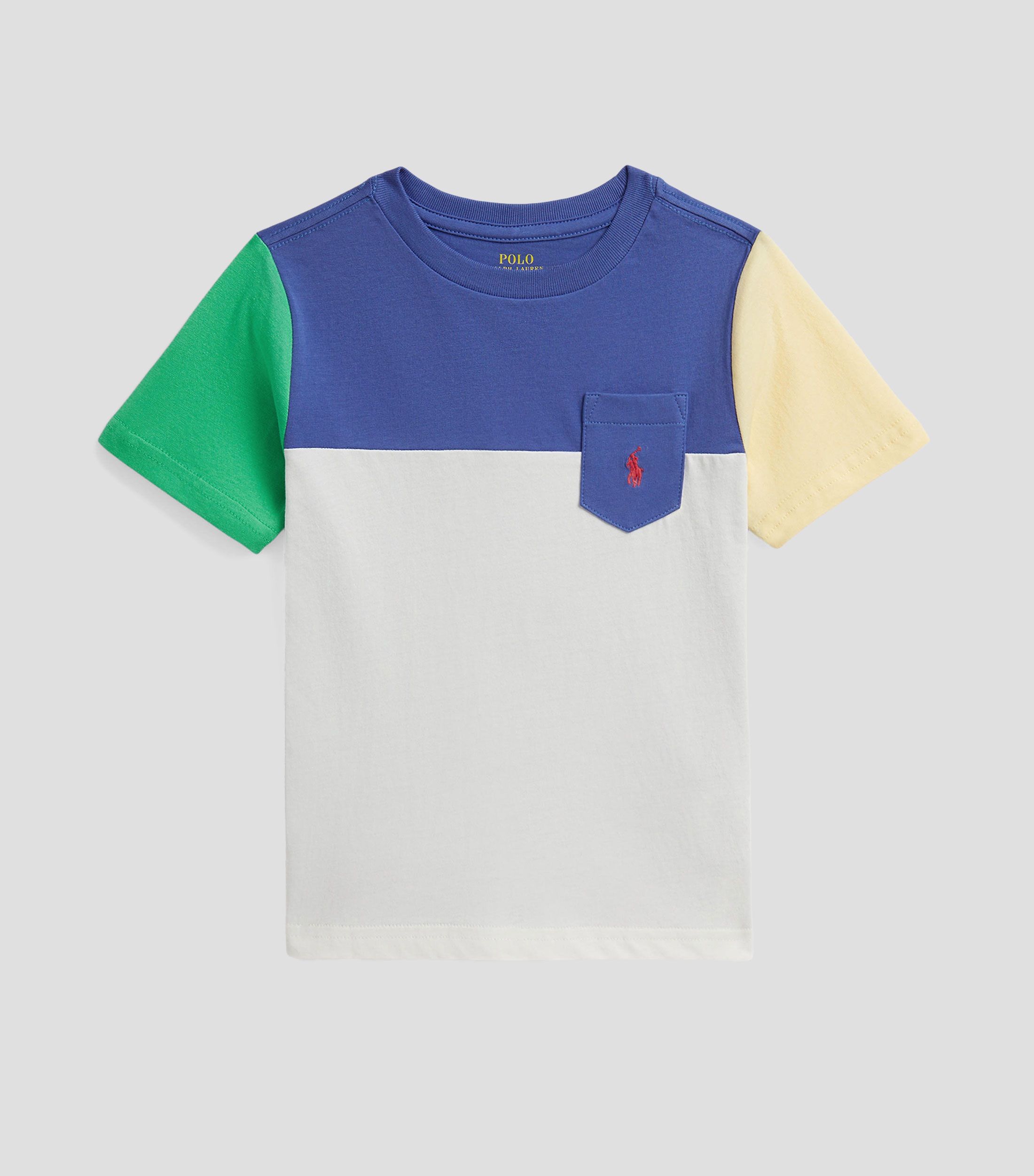Playera cuello redondo manga corta sólida Niño