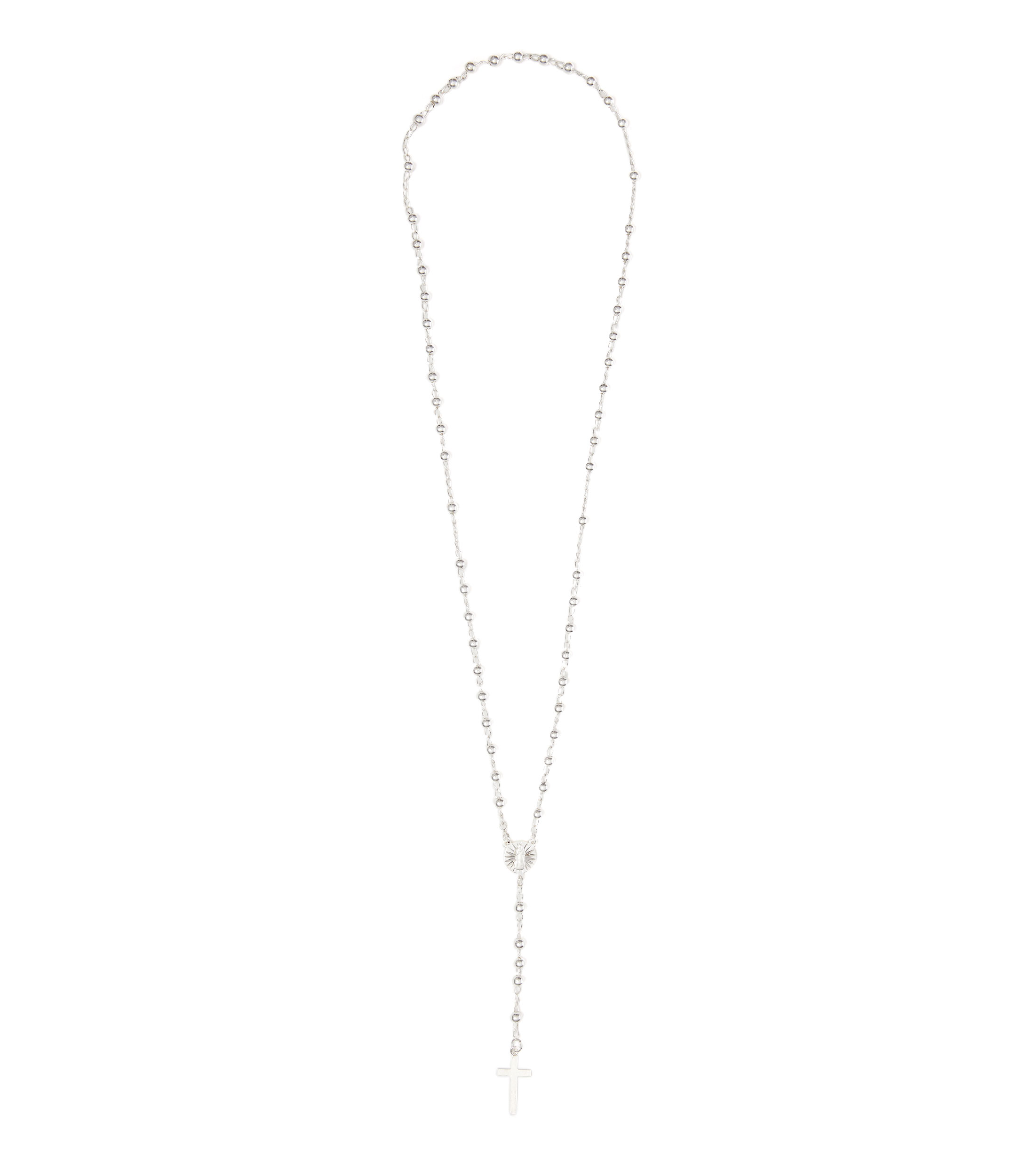 Collar rosario en plata .925 Mujer