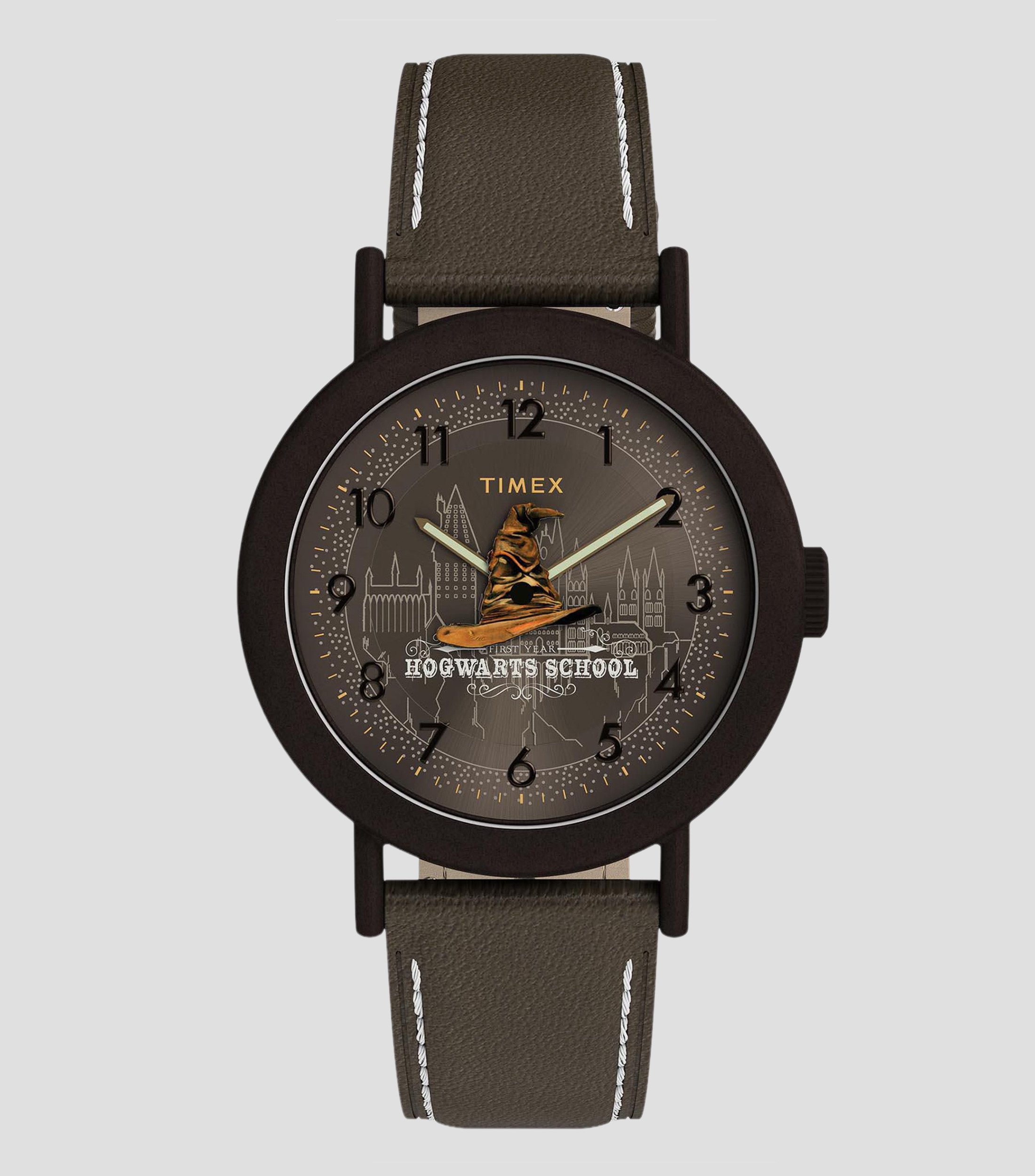 Reloj Unisex Harry Potter Weekender Sorting Hat Casual Café, Marrón
