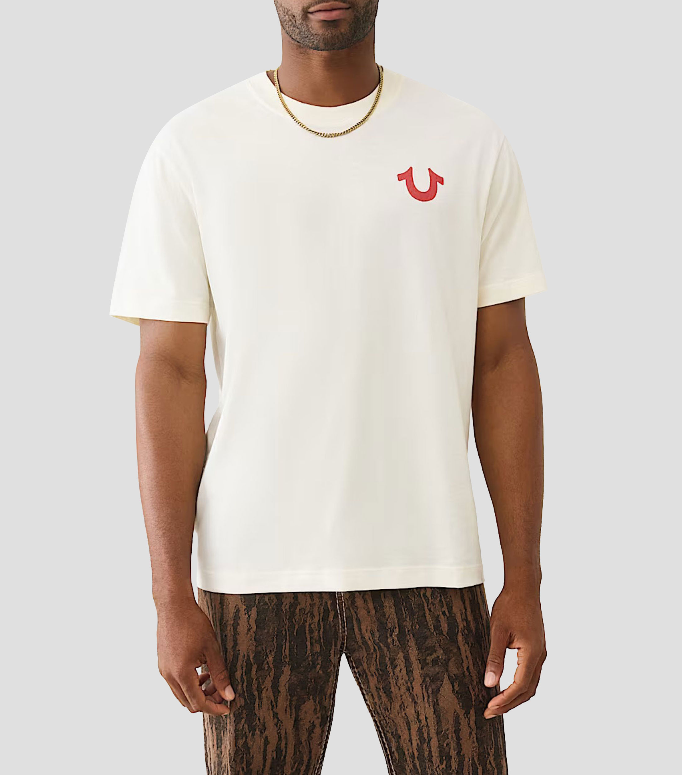 Playera cuello redondo manga corta lisa Hombre