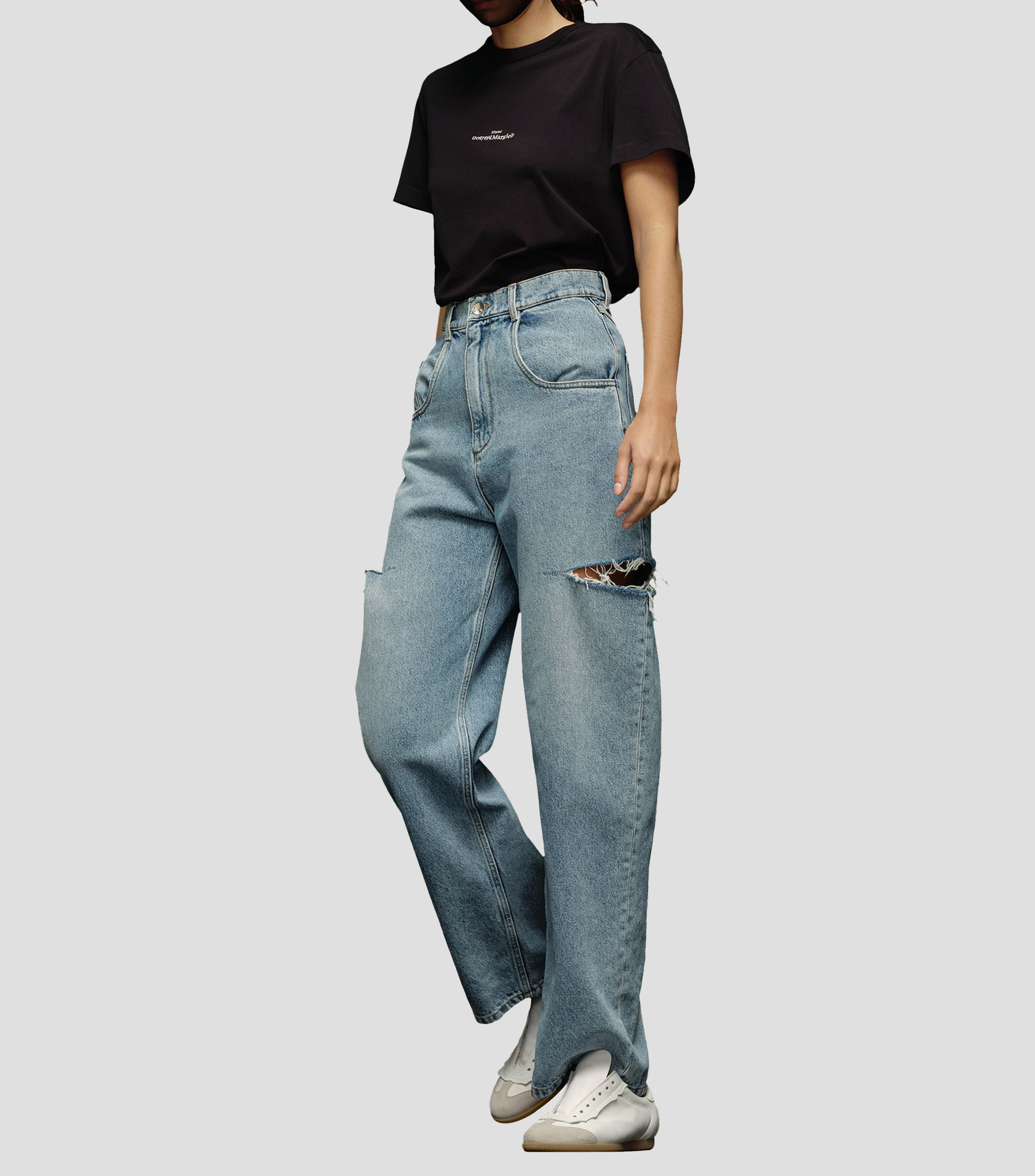 Jeans de corte amplio Mujer