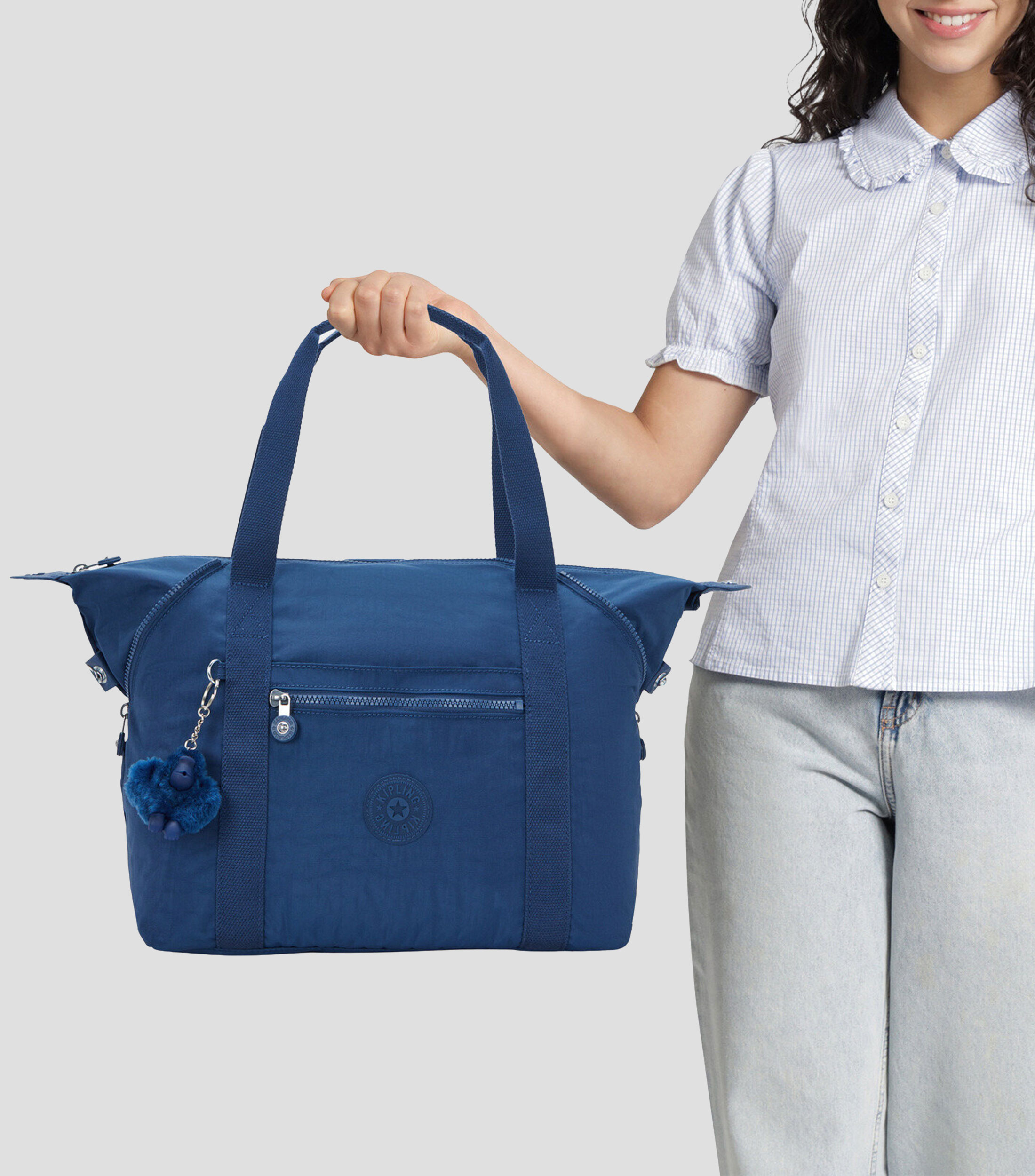 Bolsa Tote Azul Art Casual lisa Mujer