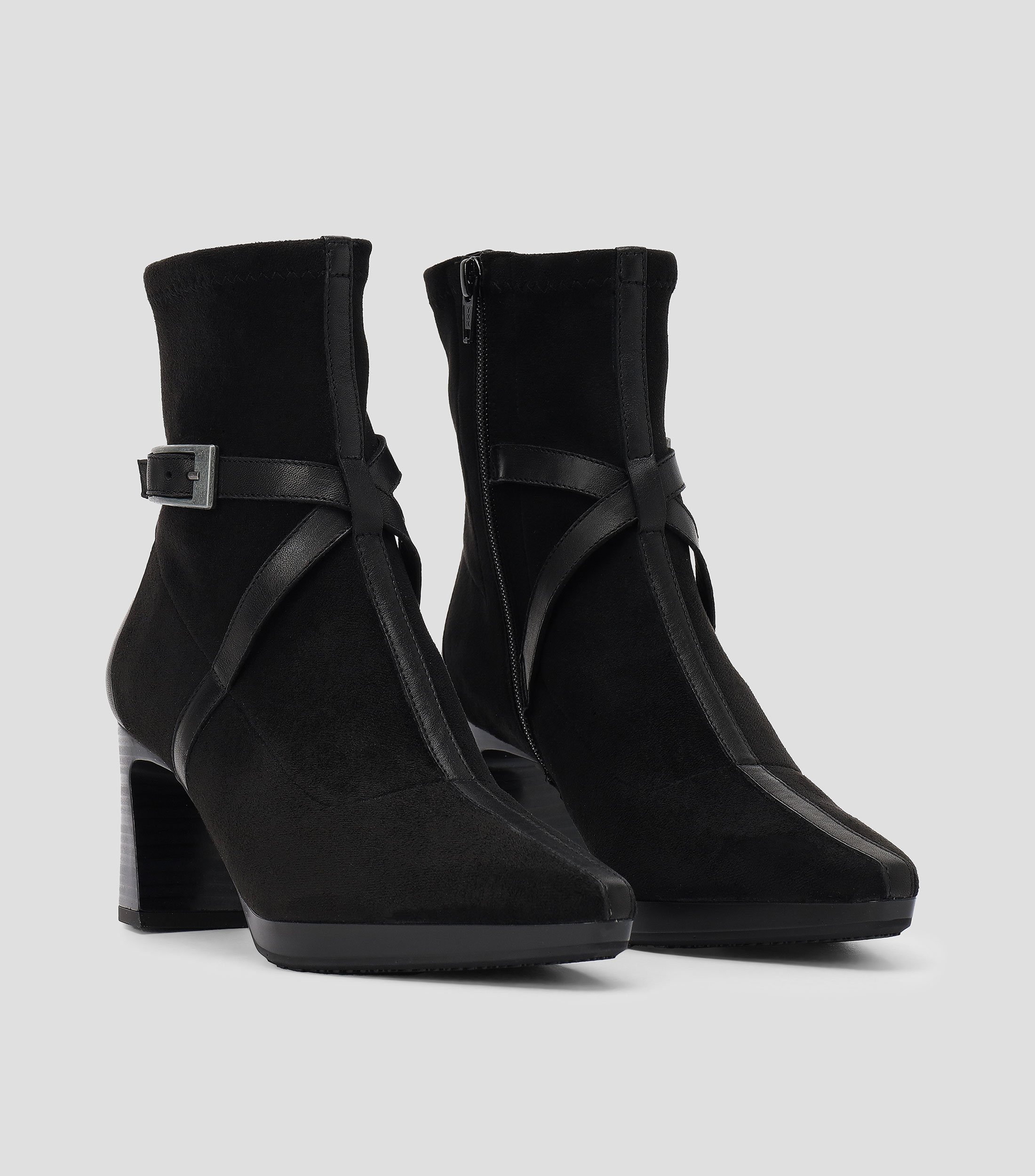 Botines casuales Bangkok con tacón medio y ancho Mujer