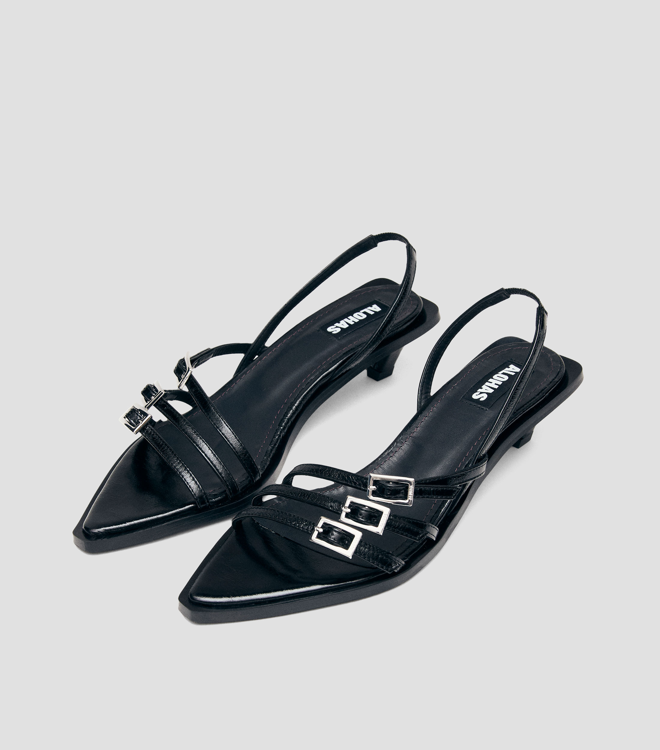Sandalias con tacón bajo Mujer