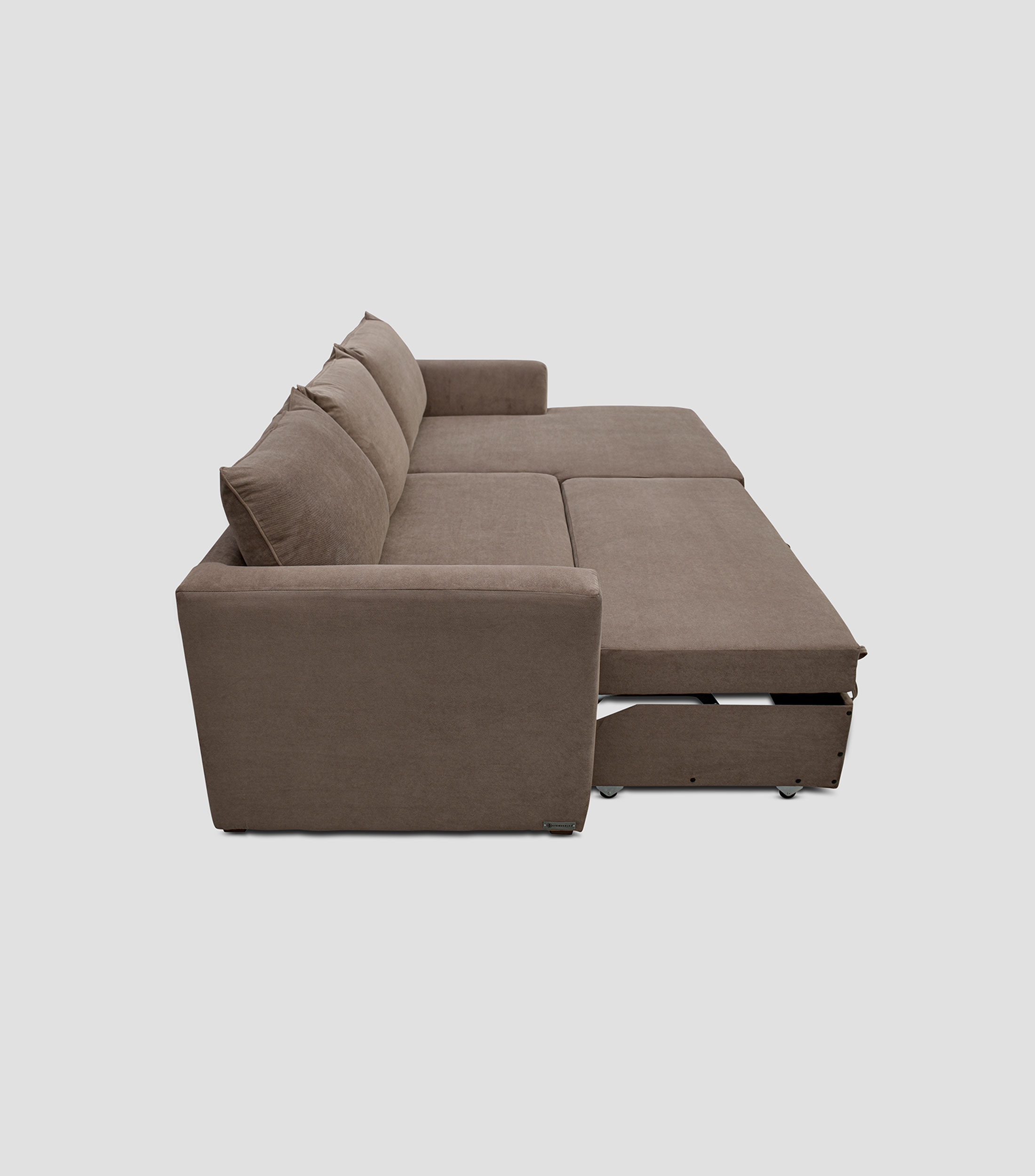 Sofá cama derecho modular, Rose café