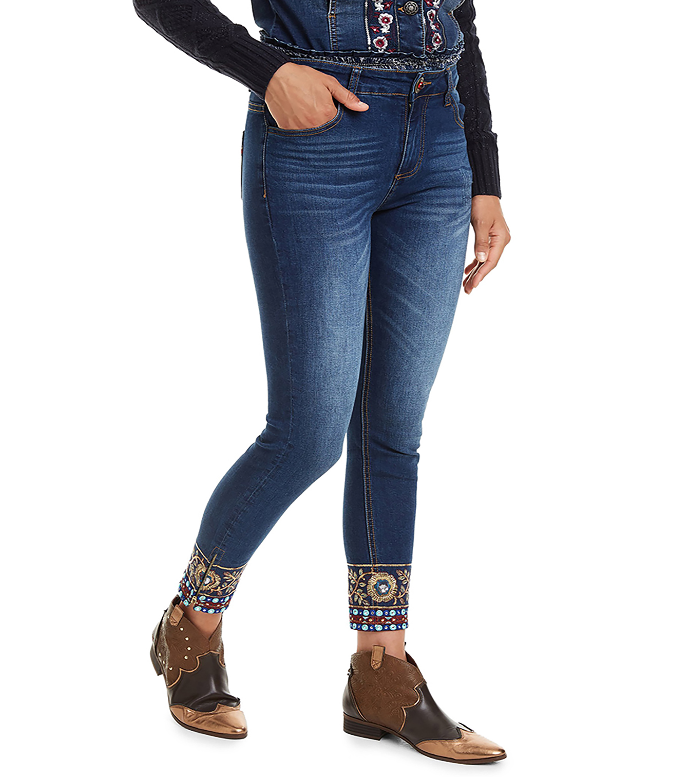 Desigual Jeans Skinny Mujer - El Palacio de Hierro