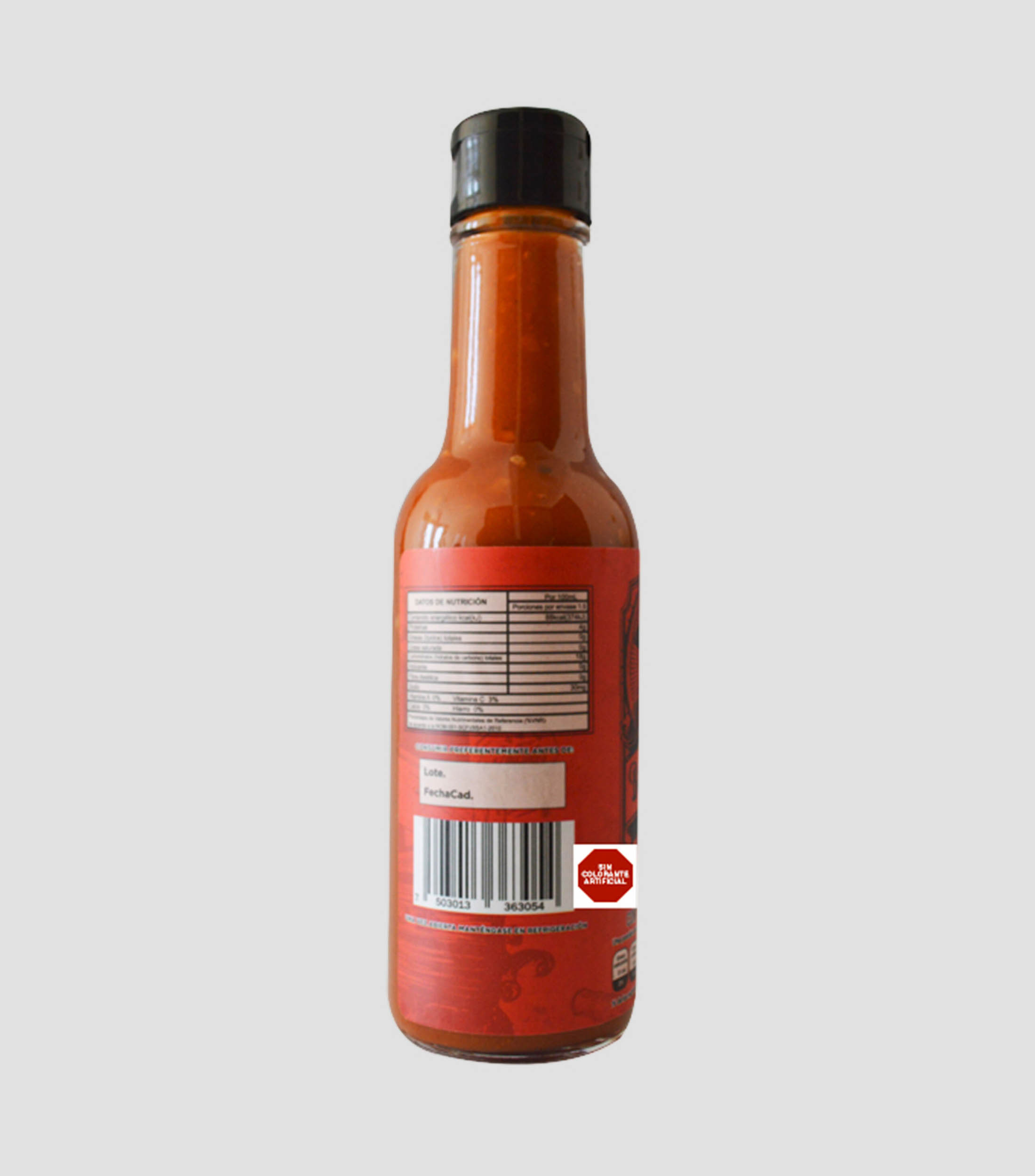 Salsa de chile serrano extra picante, 150 ml