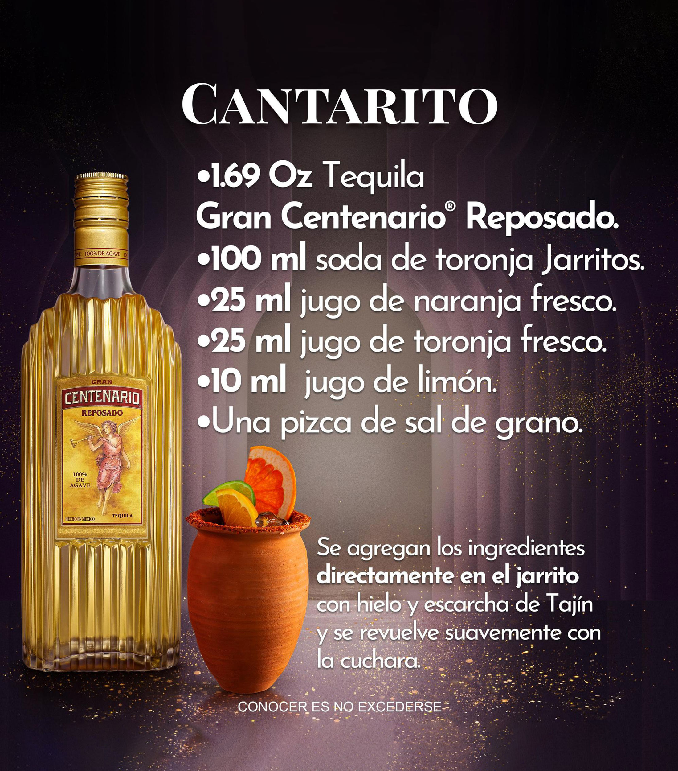 Tequila Gran Centerio Reposado, 950 ml