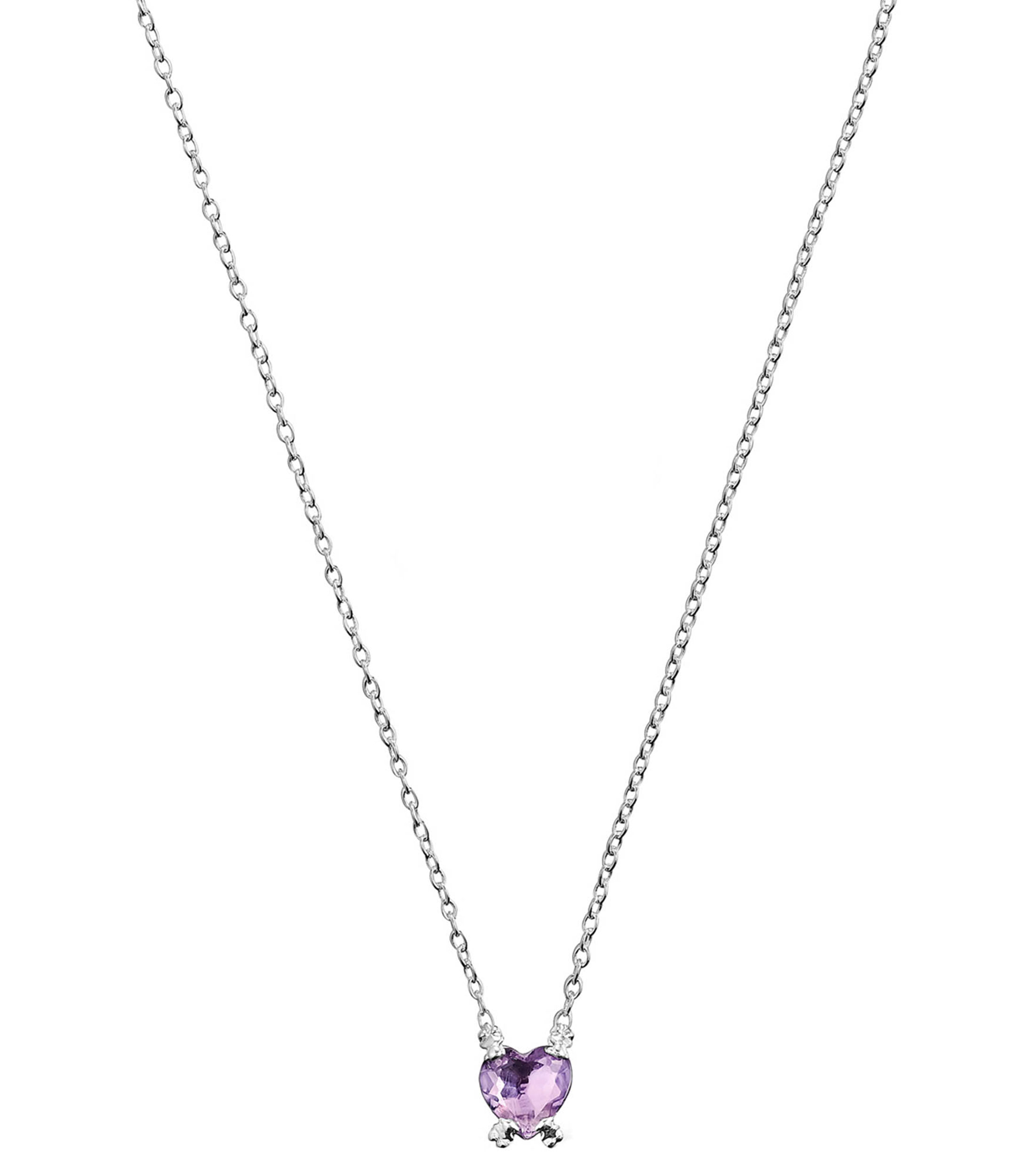 Collar en Plata .925 Color Pills con Amatista Mujer