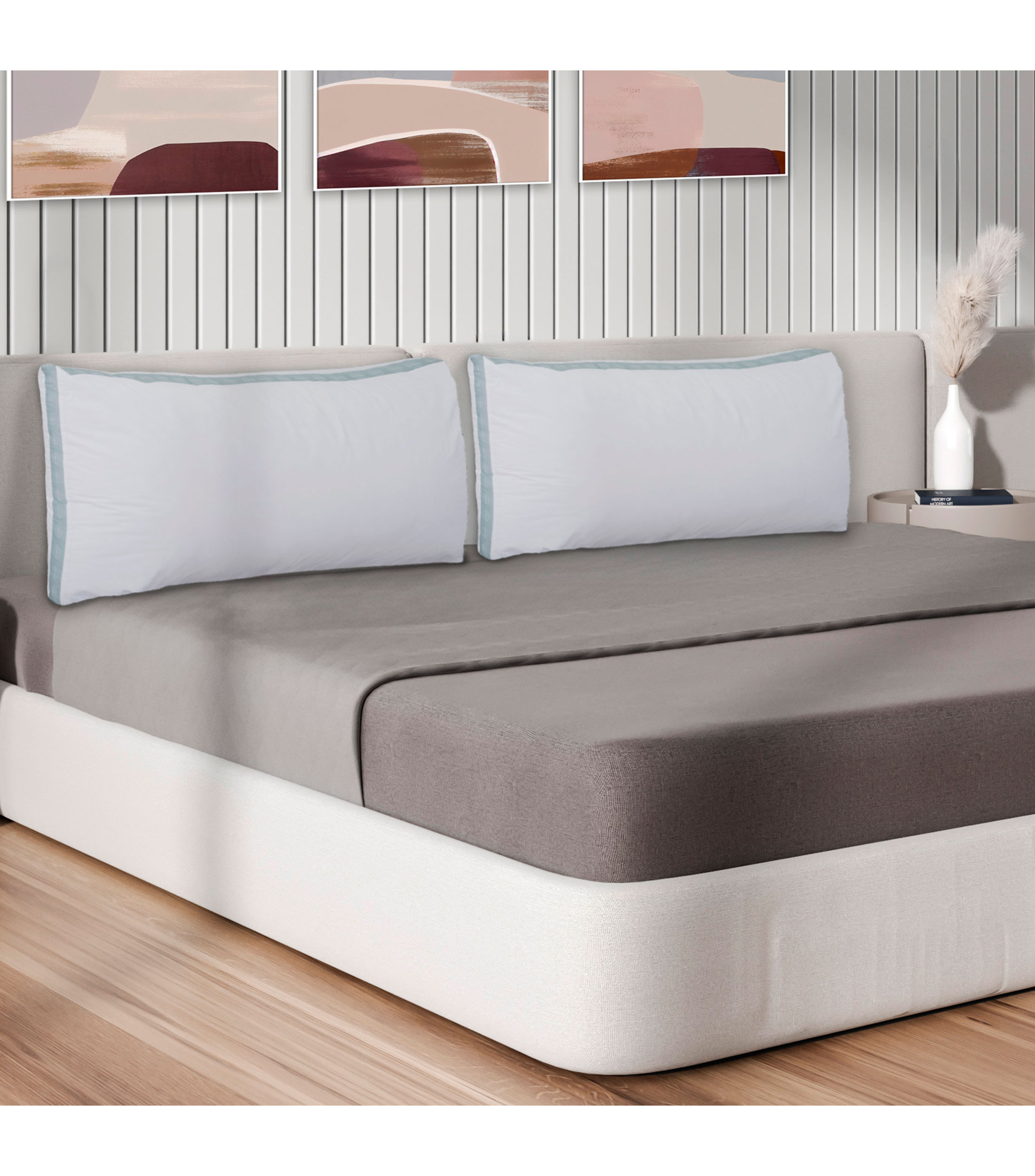 Almohada King Size Down Alternative-Microgel Confort Medio Vanguard Blanca