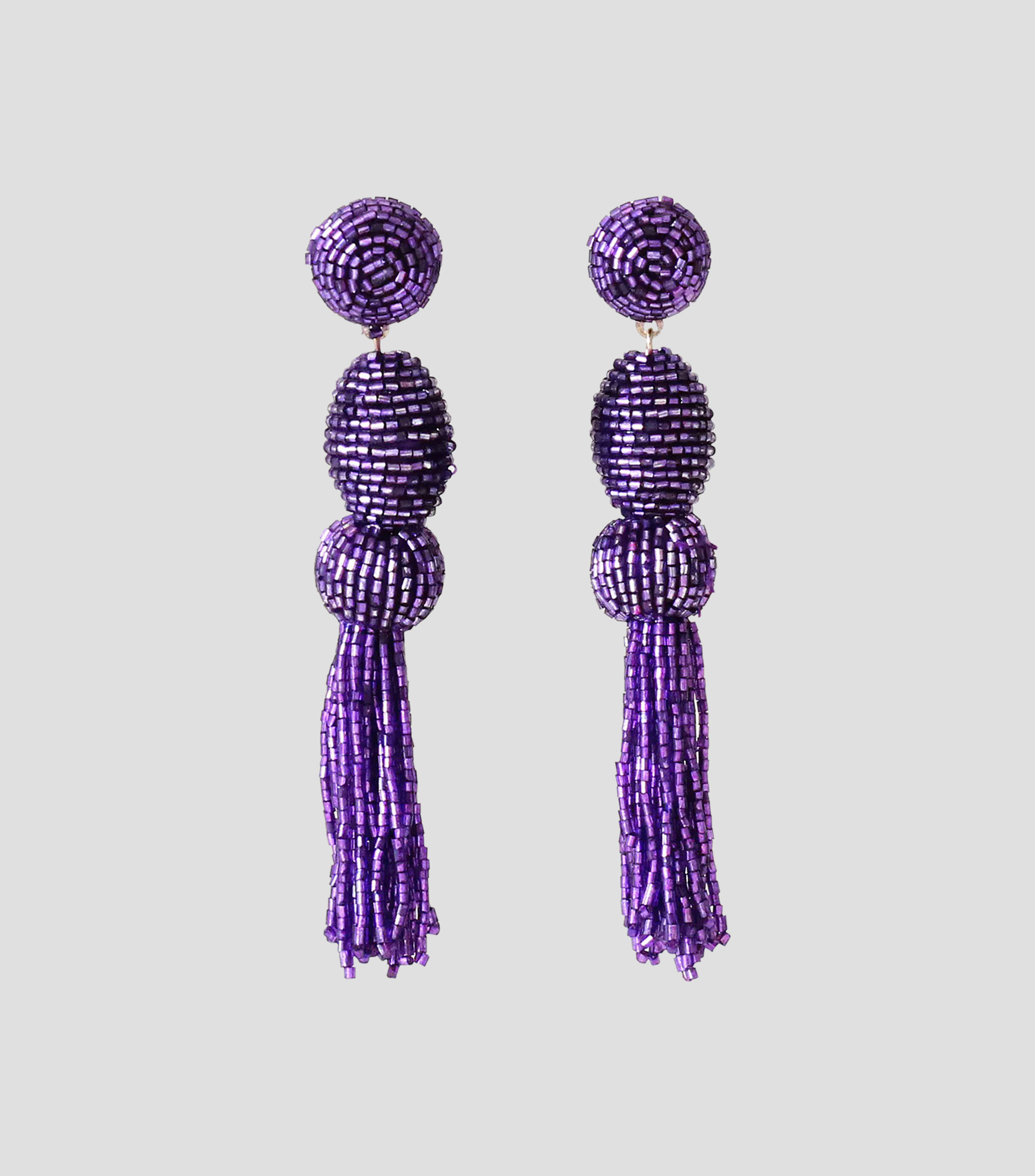 Aretes Multi Pompón Chaquira Mujer