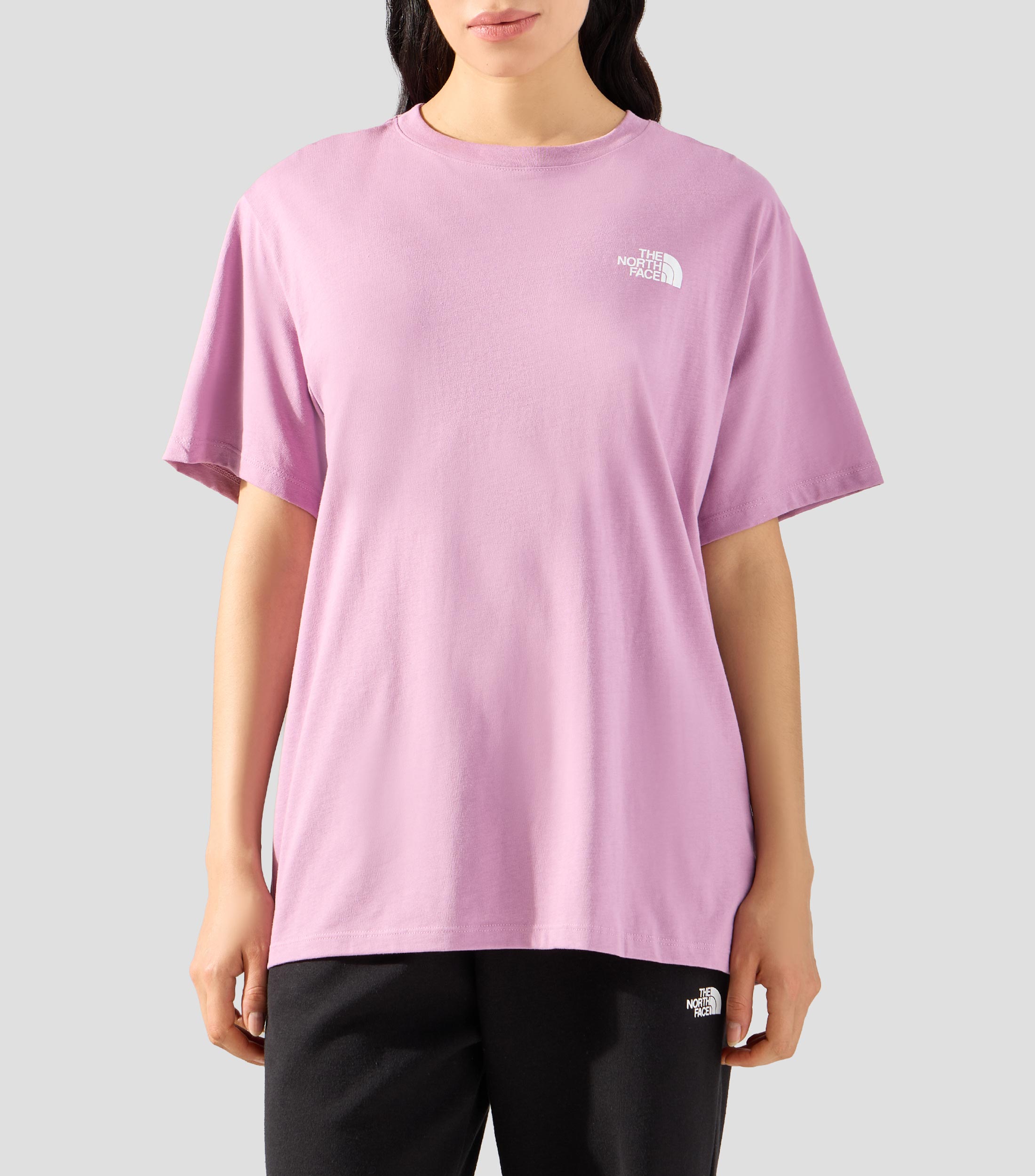 Playera cuello redondo manga corta estampada Glacier Drift Mujer