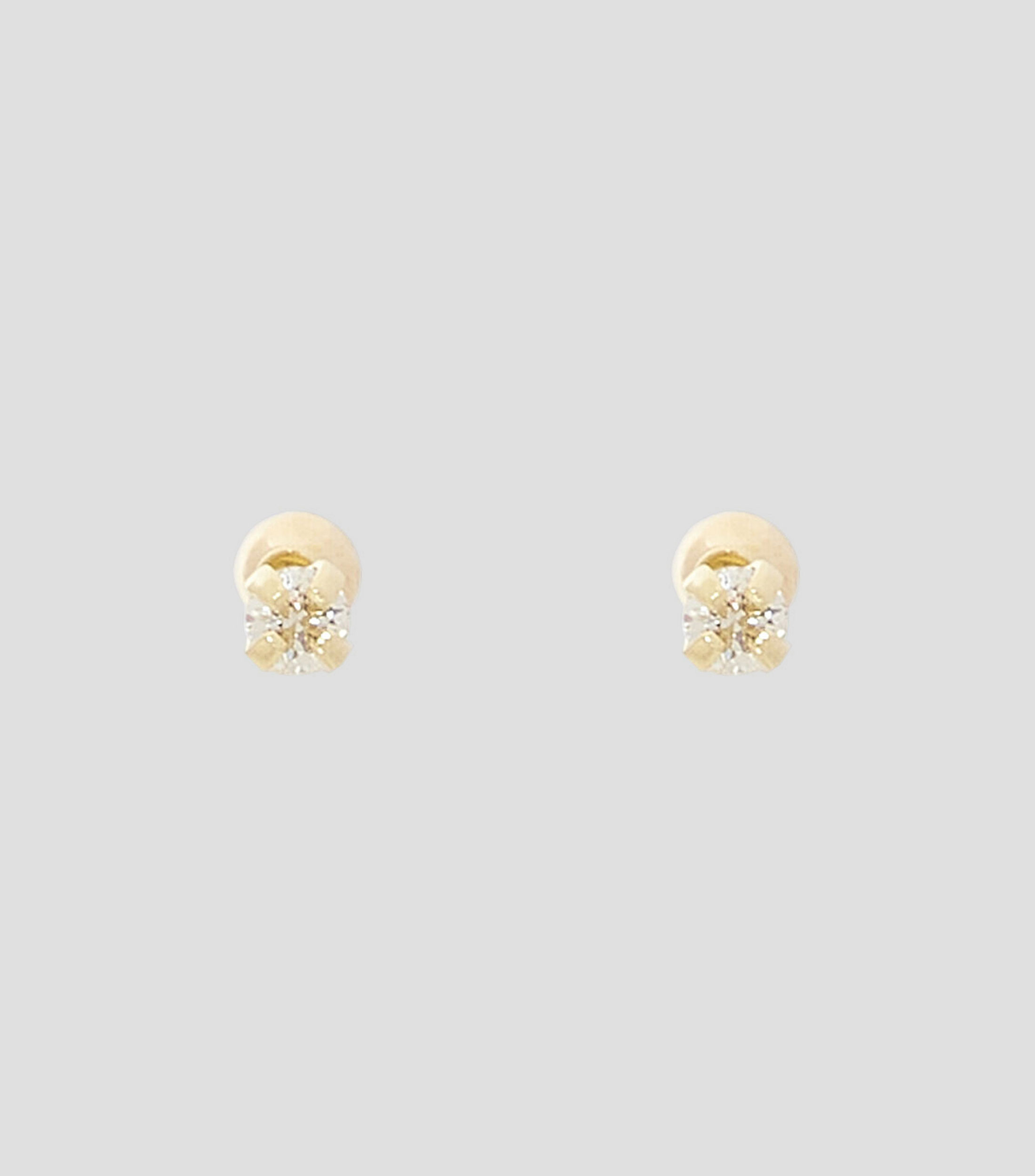 Aretes en oro amarillo de 18 Kts Mujer