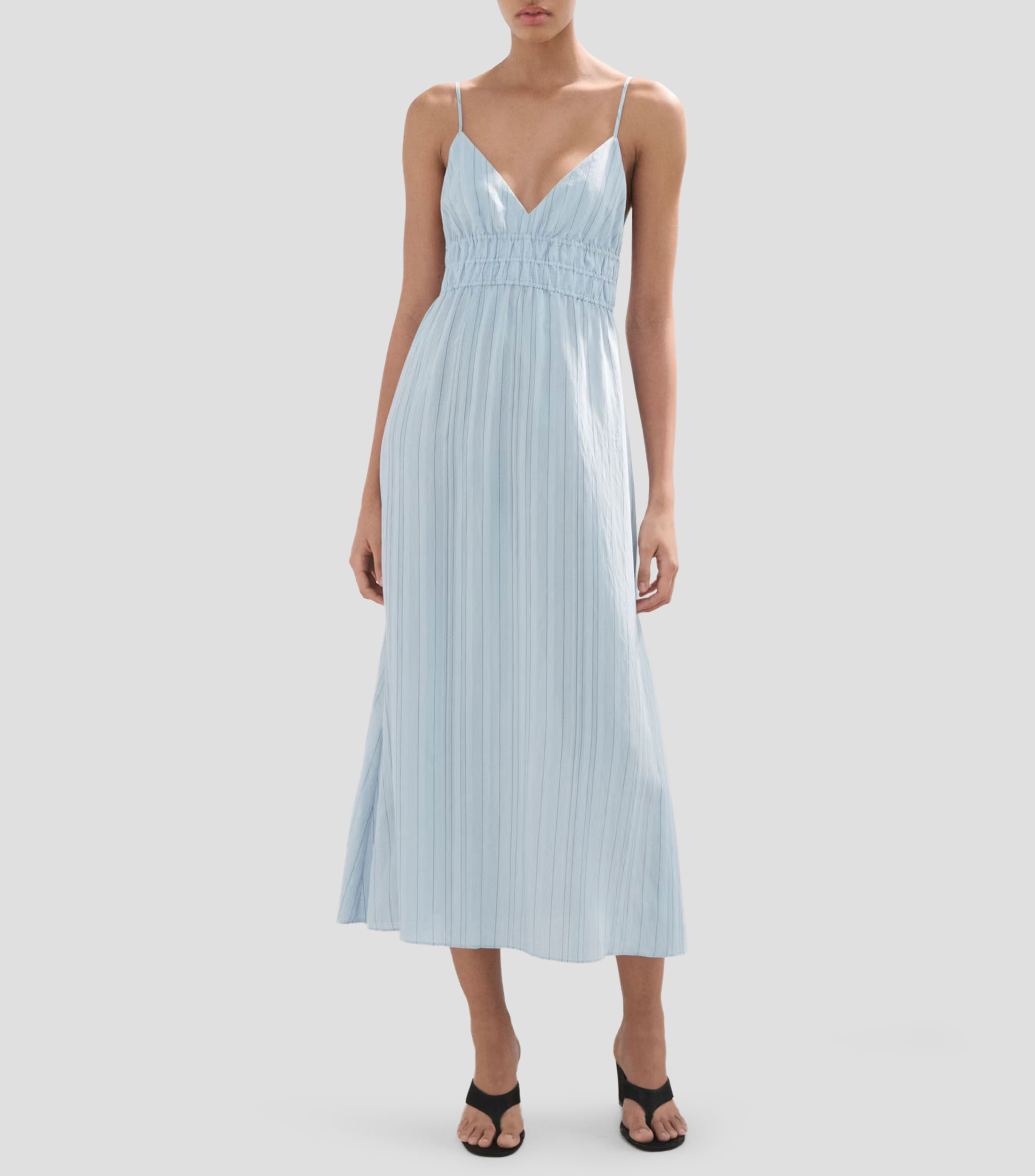 Vestido casual midi rayas Elle Mujer