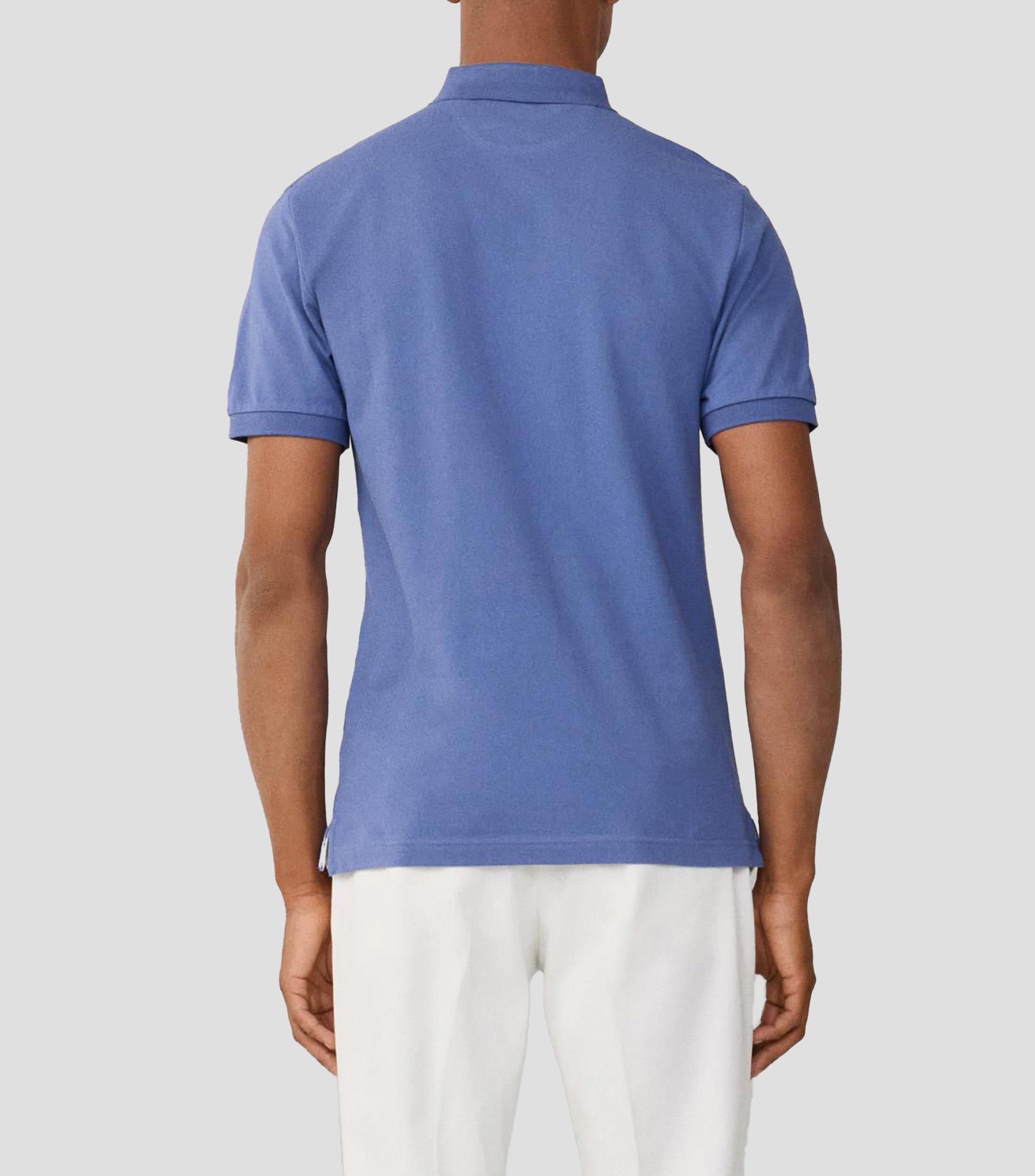 Playera tipo polo manga corta lisa Hombre